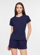 T-shirt girocollo stretch donna_0