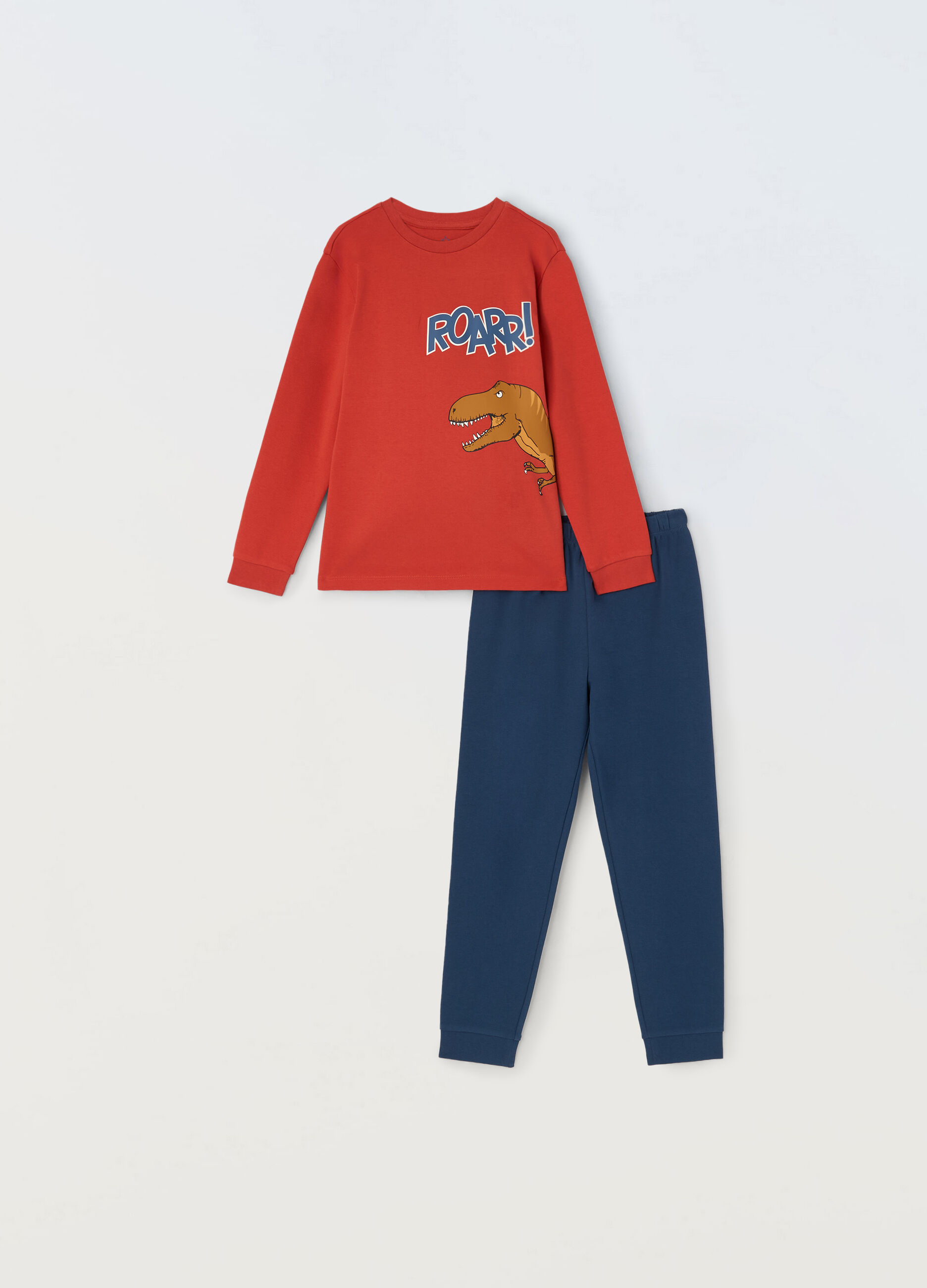 Set pigiama lungo in puro cotone bambino_0
