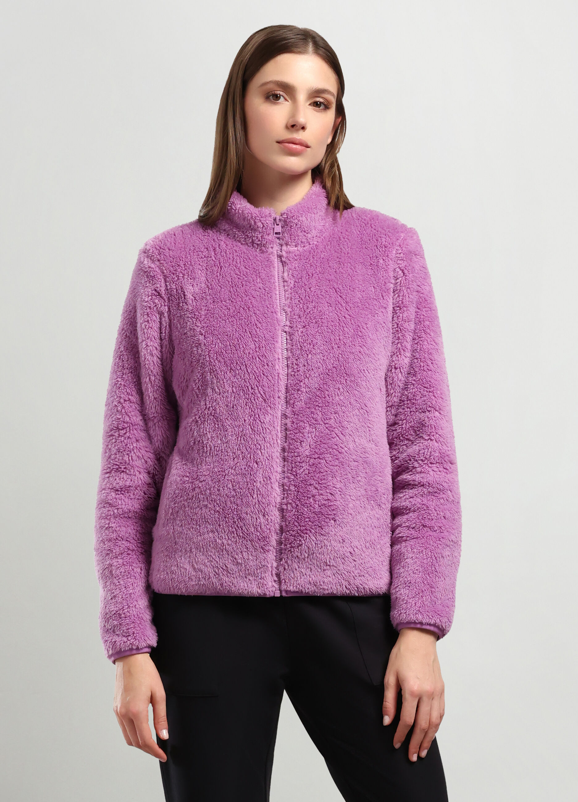 Giacca in sherpa donna_0