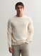 Maglione girocollo a maglia rasata uomo_0