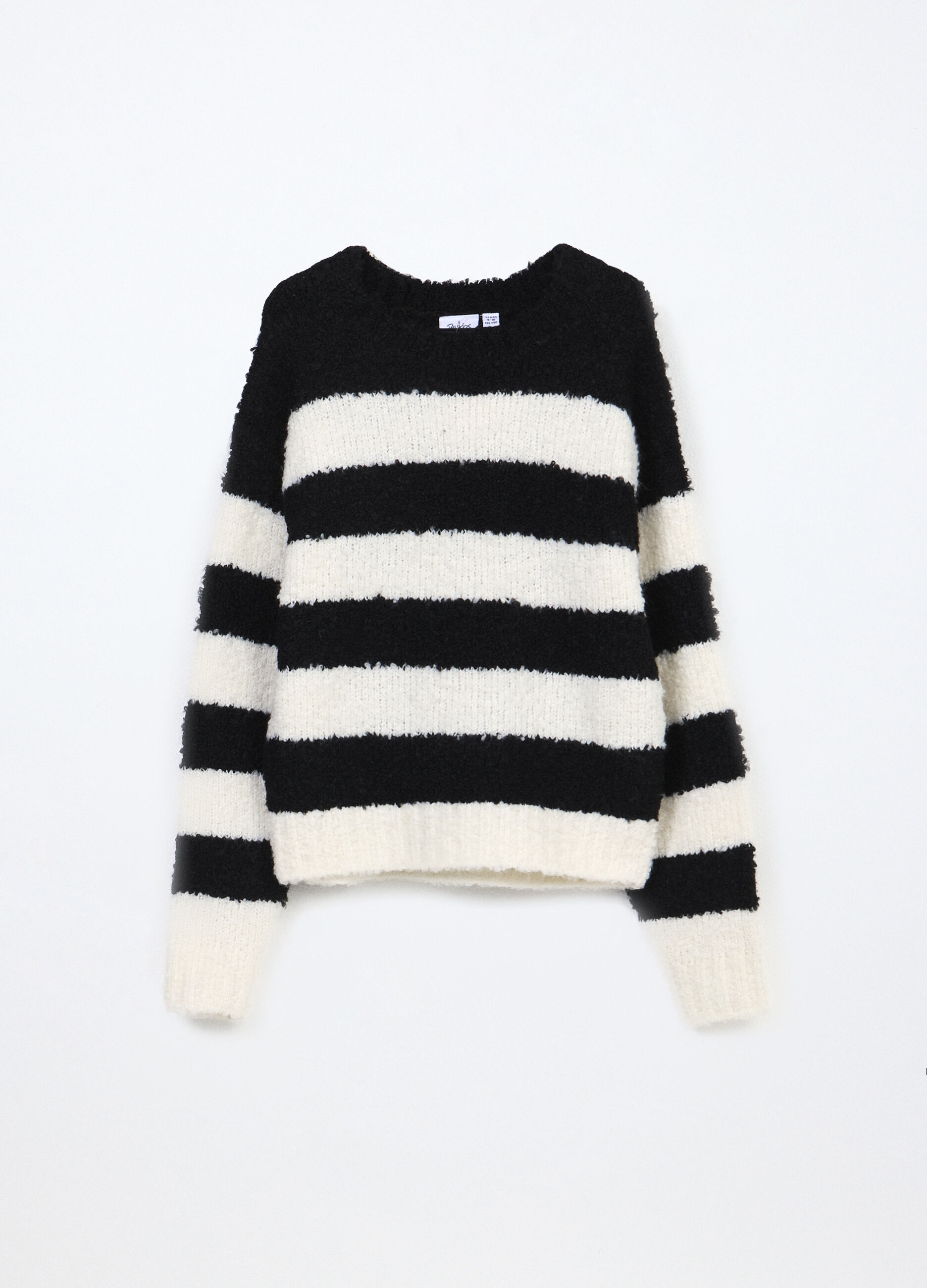 Tricot misto lana a righe bambina_0