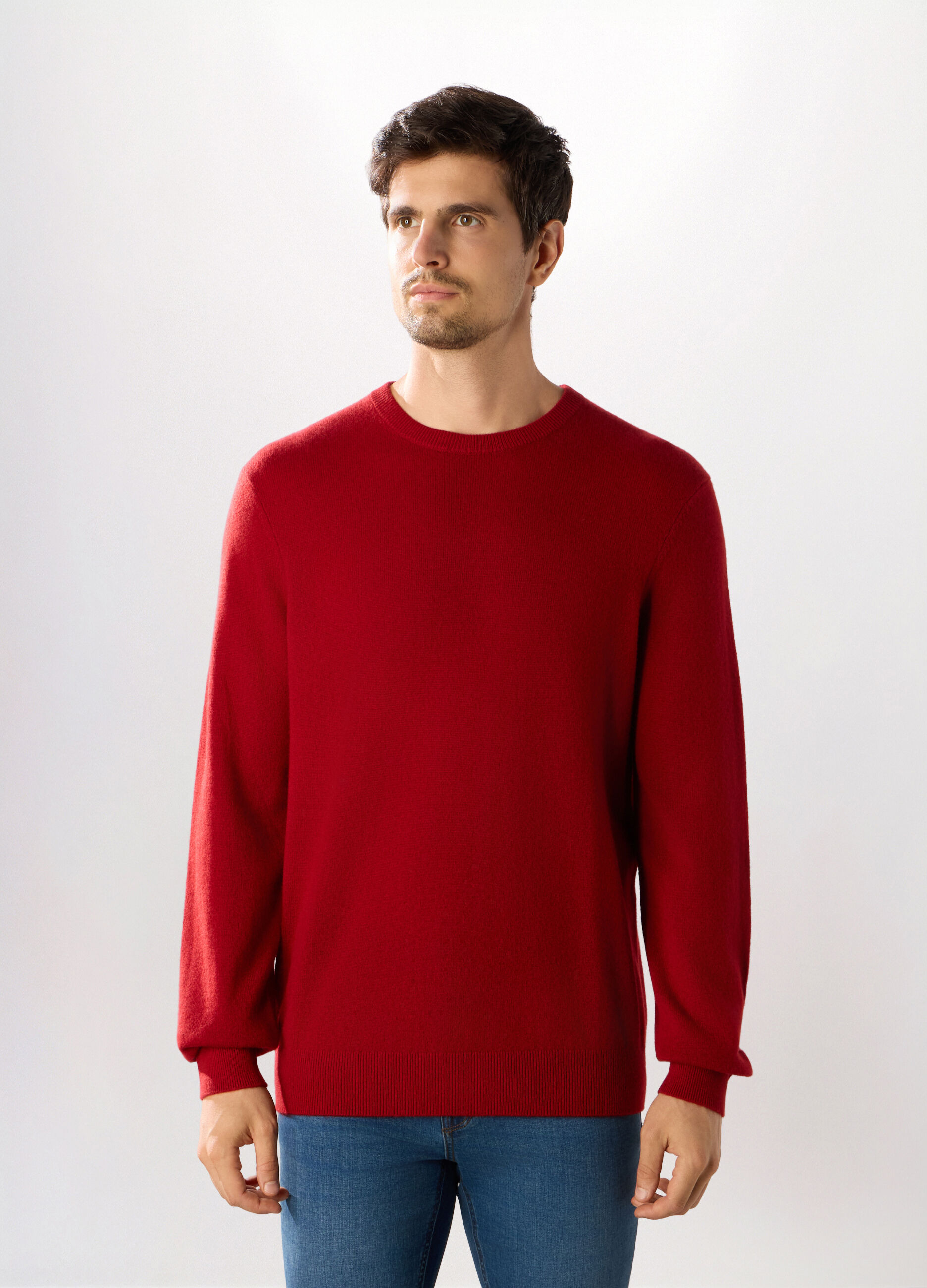 Maglione girocollo in cashmere uomo_0
