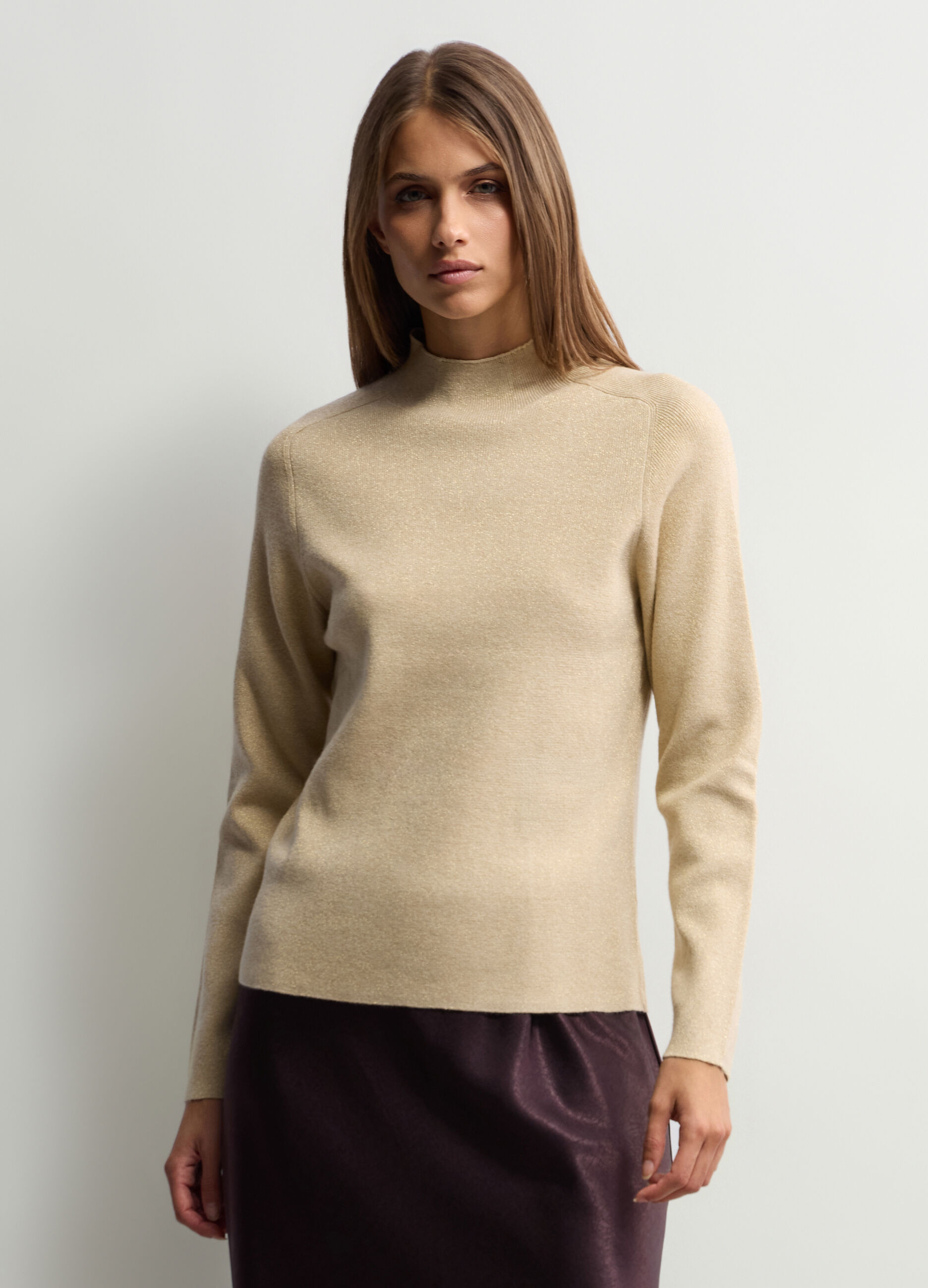 Lupetto Fitted in costina donna_0