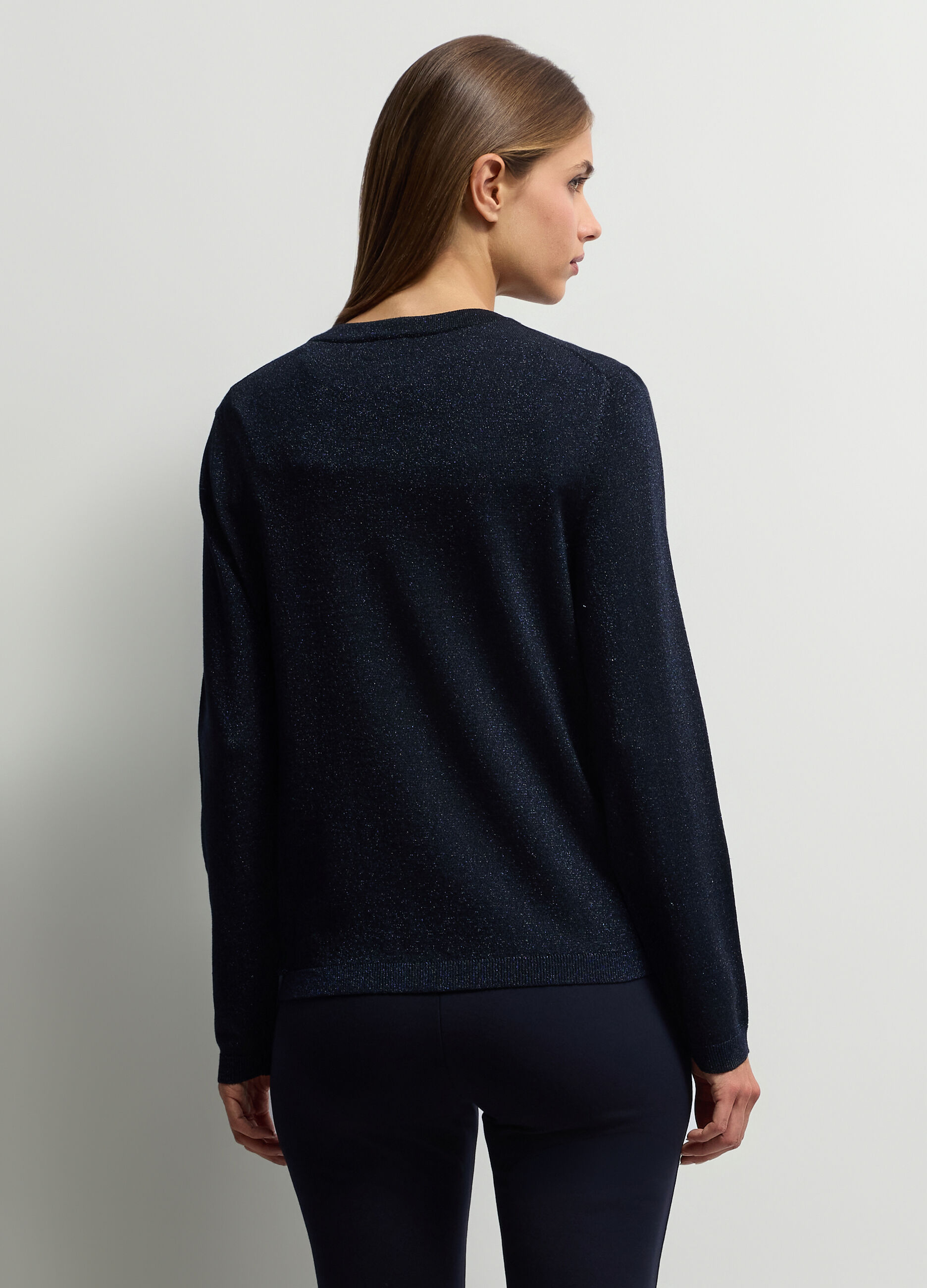 Cardigan girocollo operato donna_1