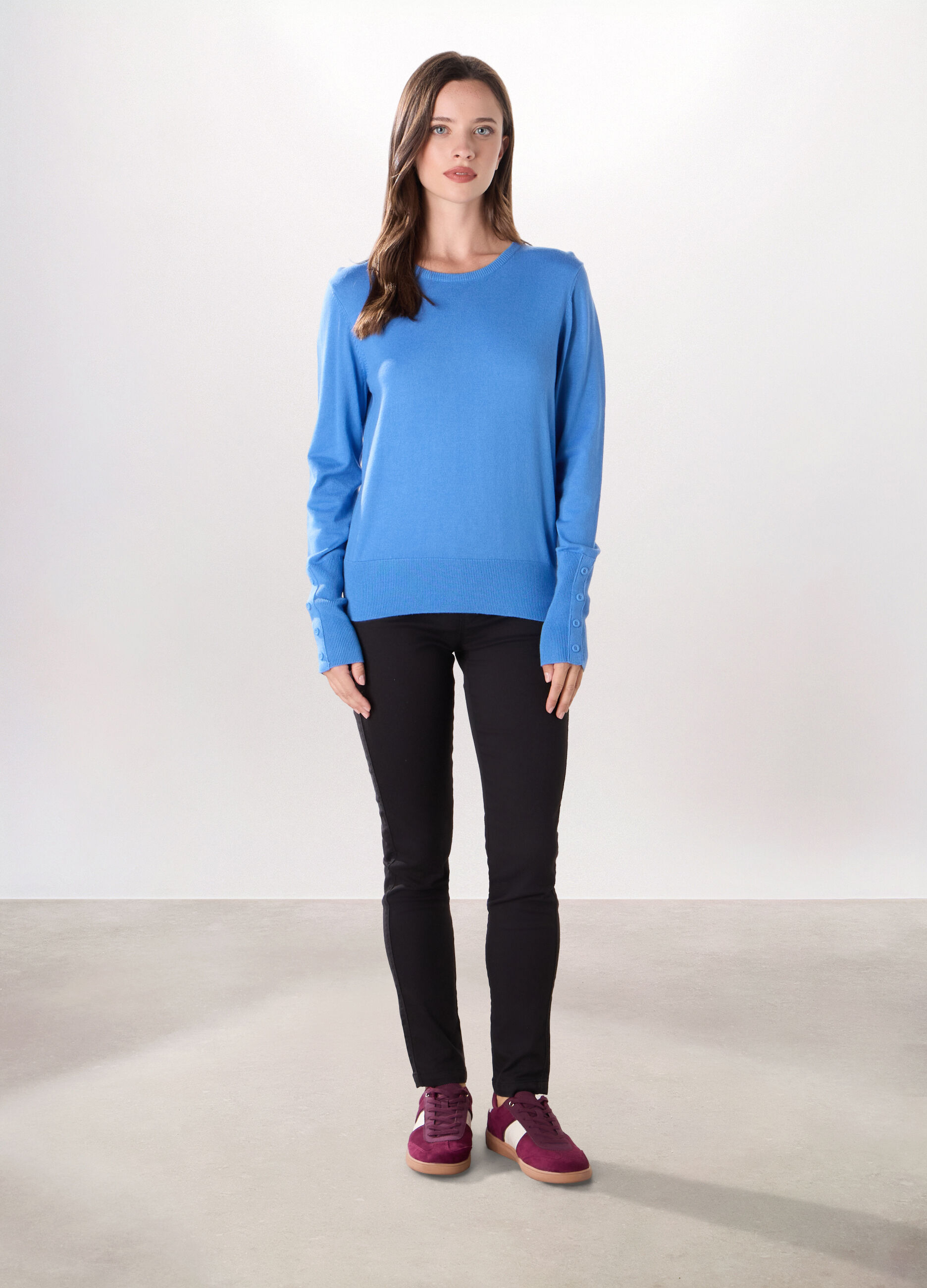 Treggings in misto cotone stretch donna_0