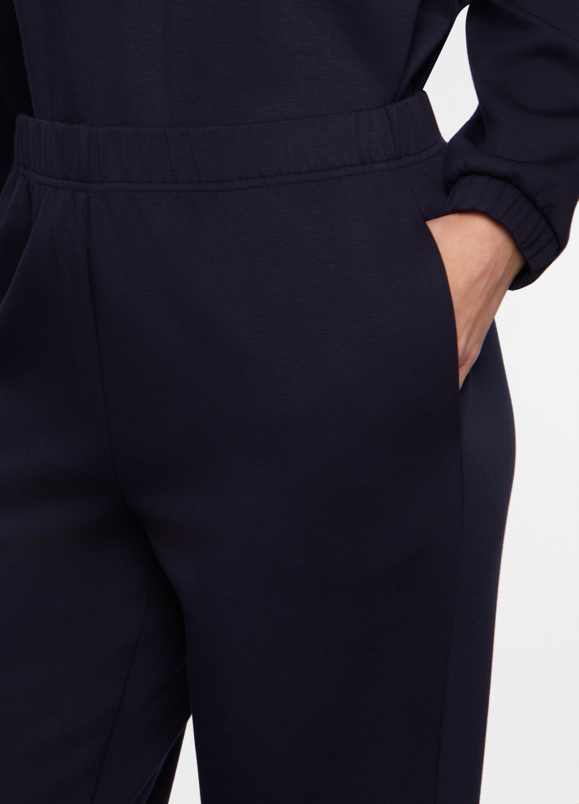 Pantalone slim fit in jersey stretch donna_2