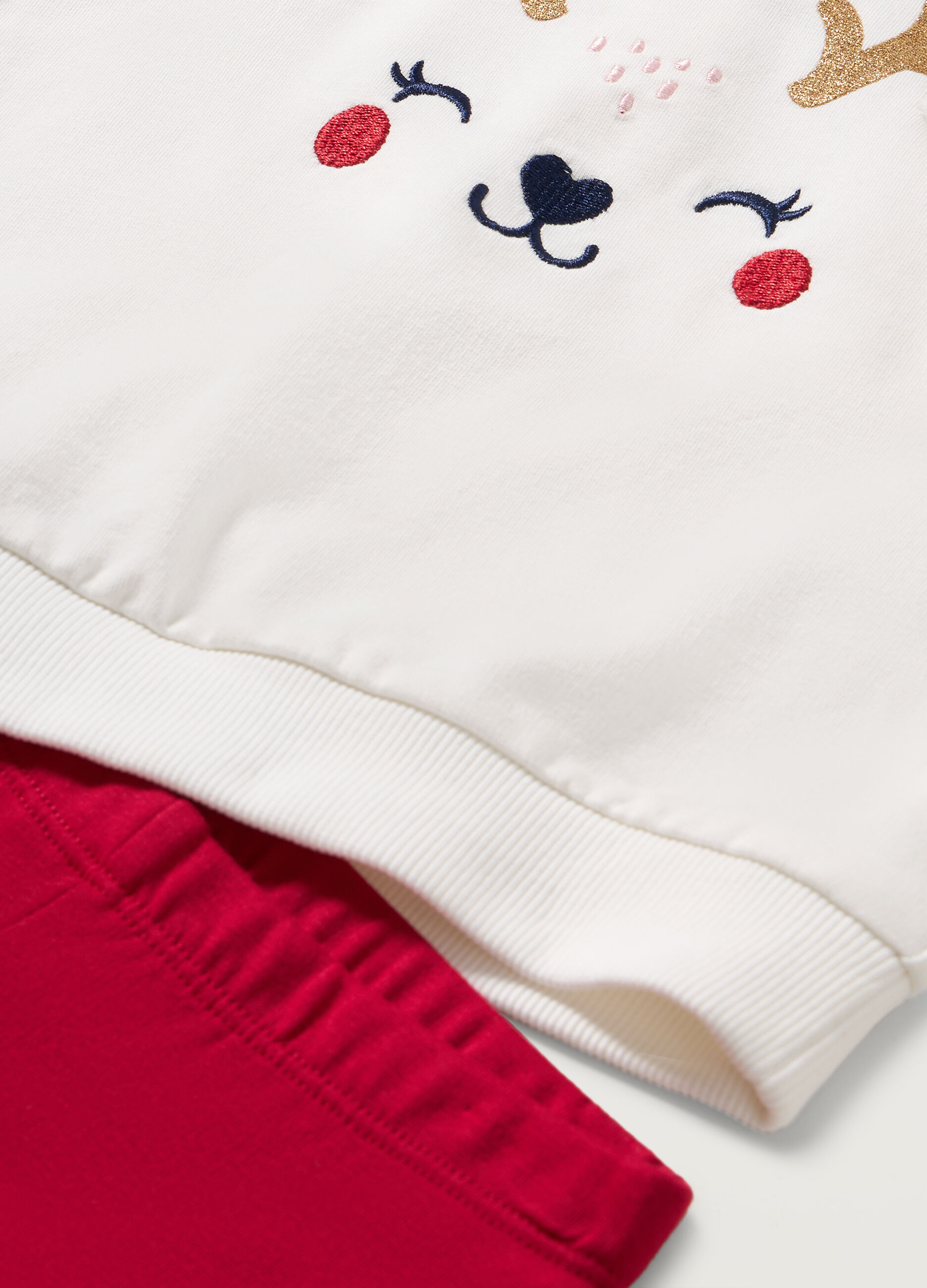 Jogging set in cotone fleece stretch neonata_1