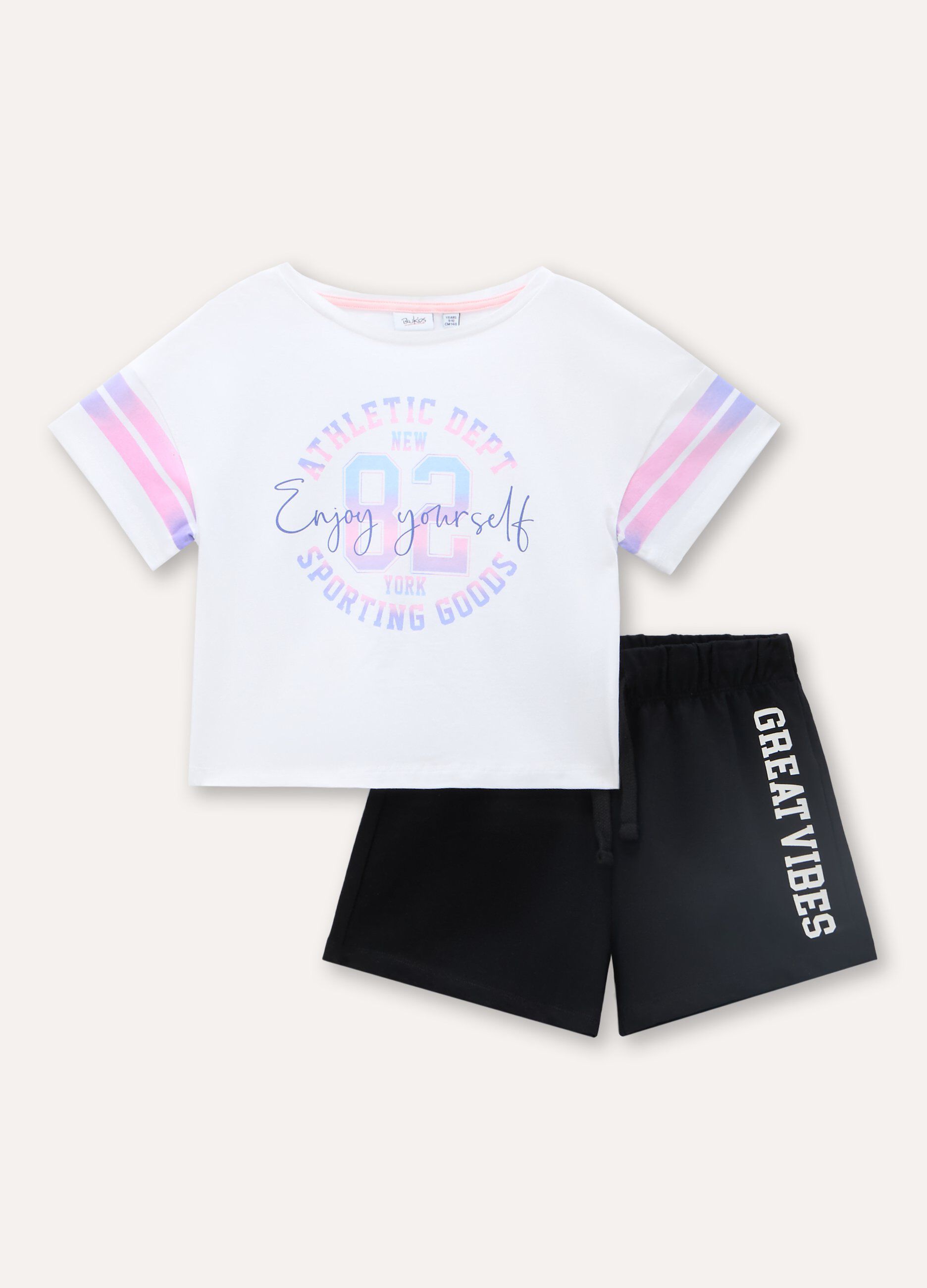 Jogging set in cotone stretch ragazza_0