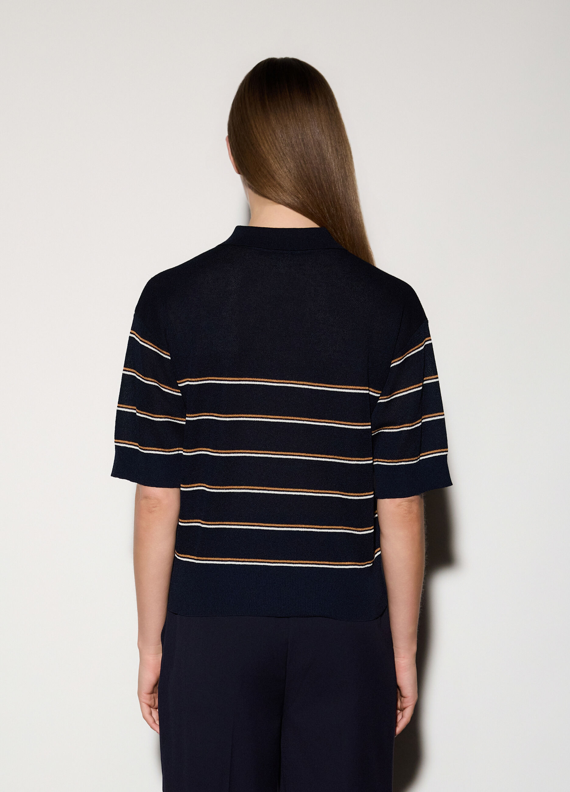 Polo tricot rasata donna_2