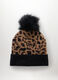 Berretto jacquard animalier donna_1