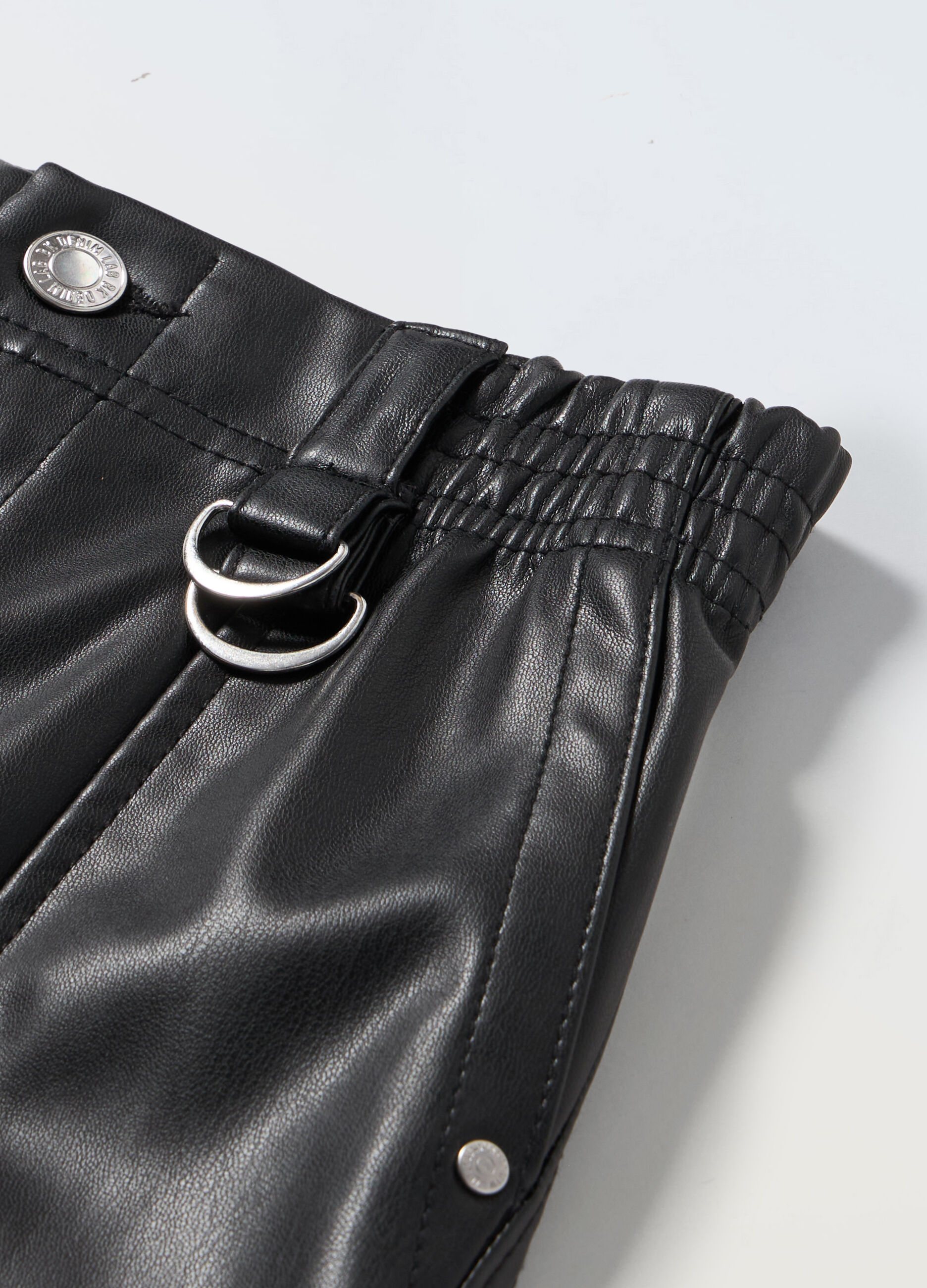 Pantaloni in ecopelle ragazza_1