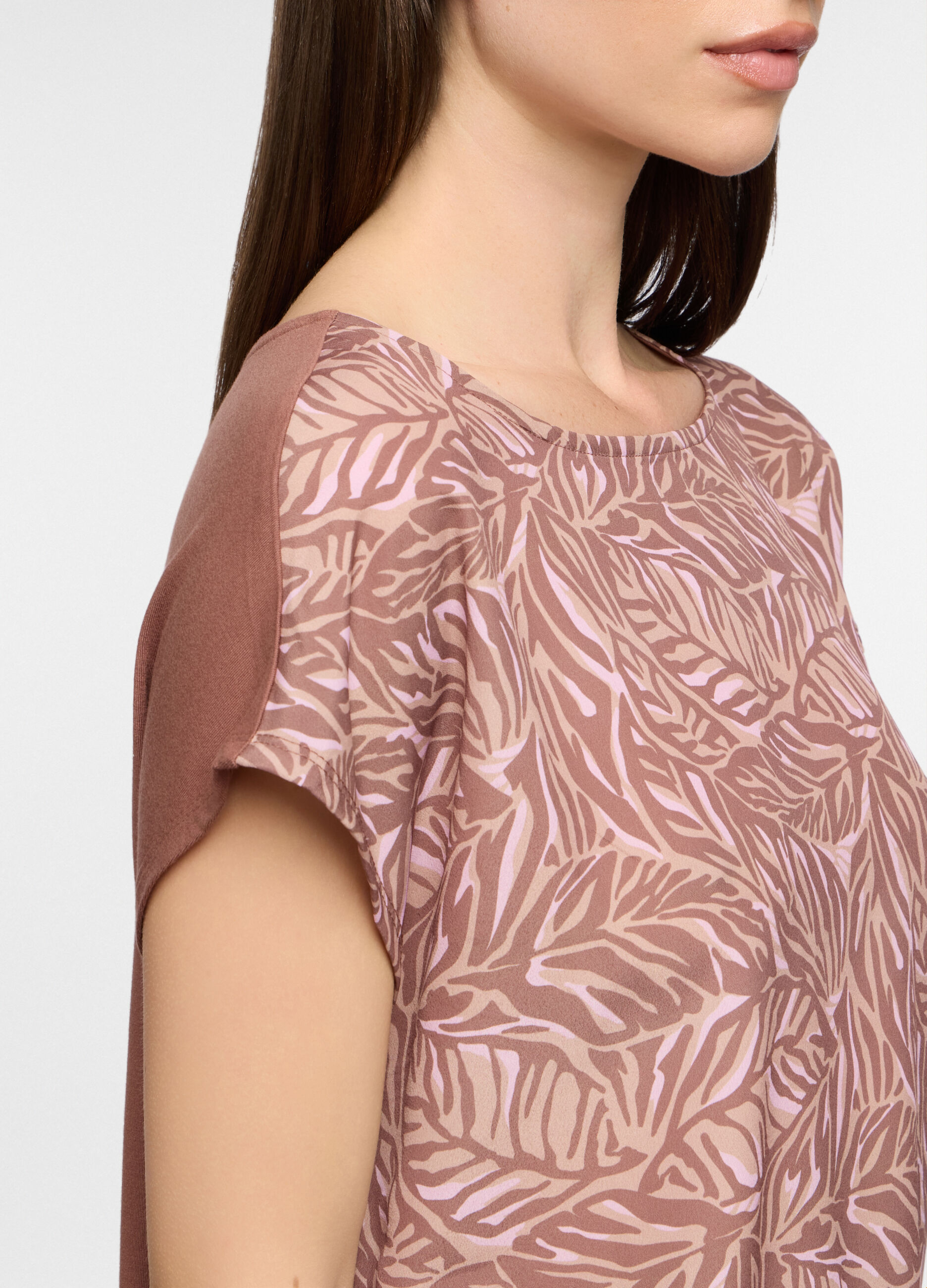 T-shirt girocollo stretch donna_2