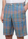 Bermuda relaxed fit in misto cotone e lino uomo_2