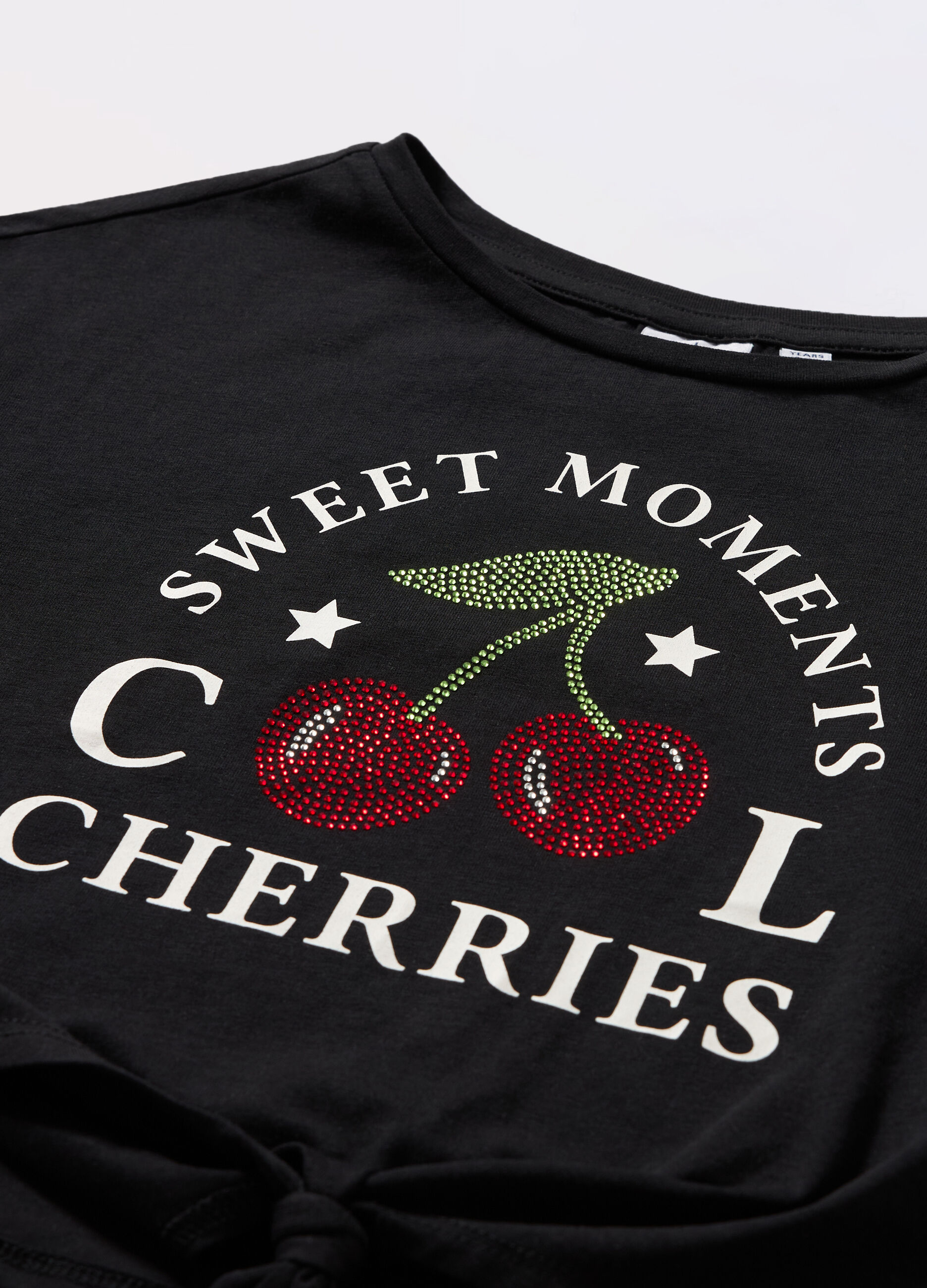 T-shirt in jersey di cotone stretch ragazza_1