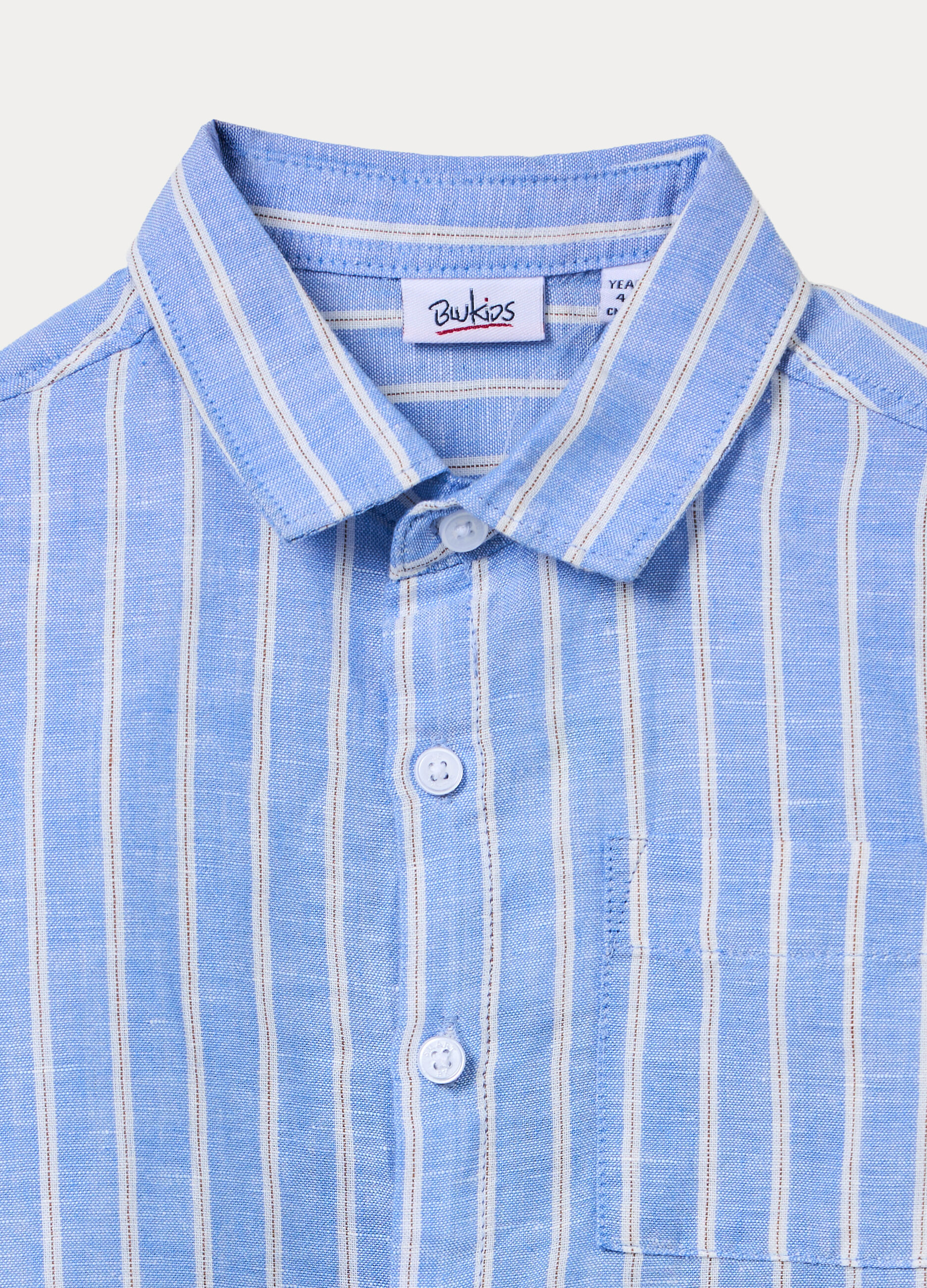 Camicia regular fit misto lino bambino_2