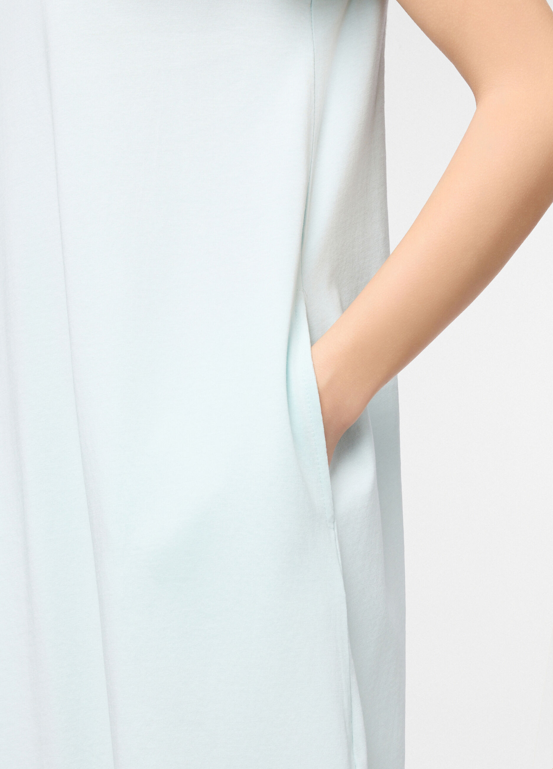 Camicia da notte in jersey di puro cotone donna_2