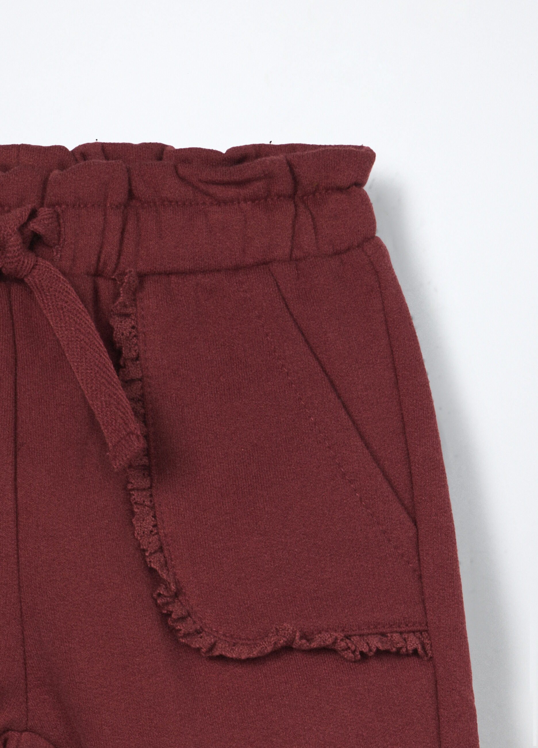 Pantaloni in felpa di puro cotone neonata_2