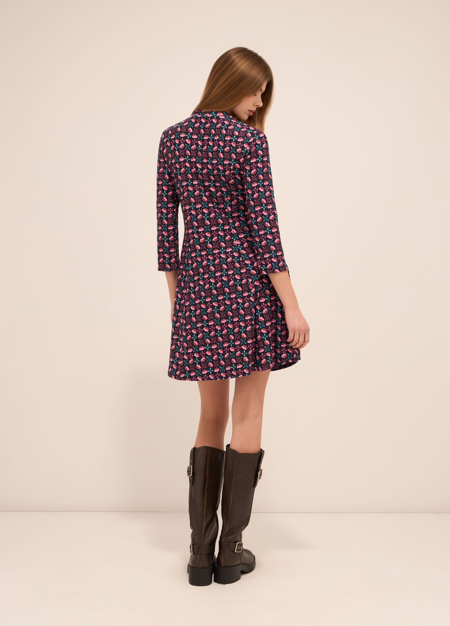 Abito corto in jersey stretch donna_1