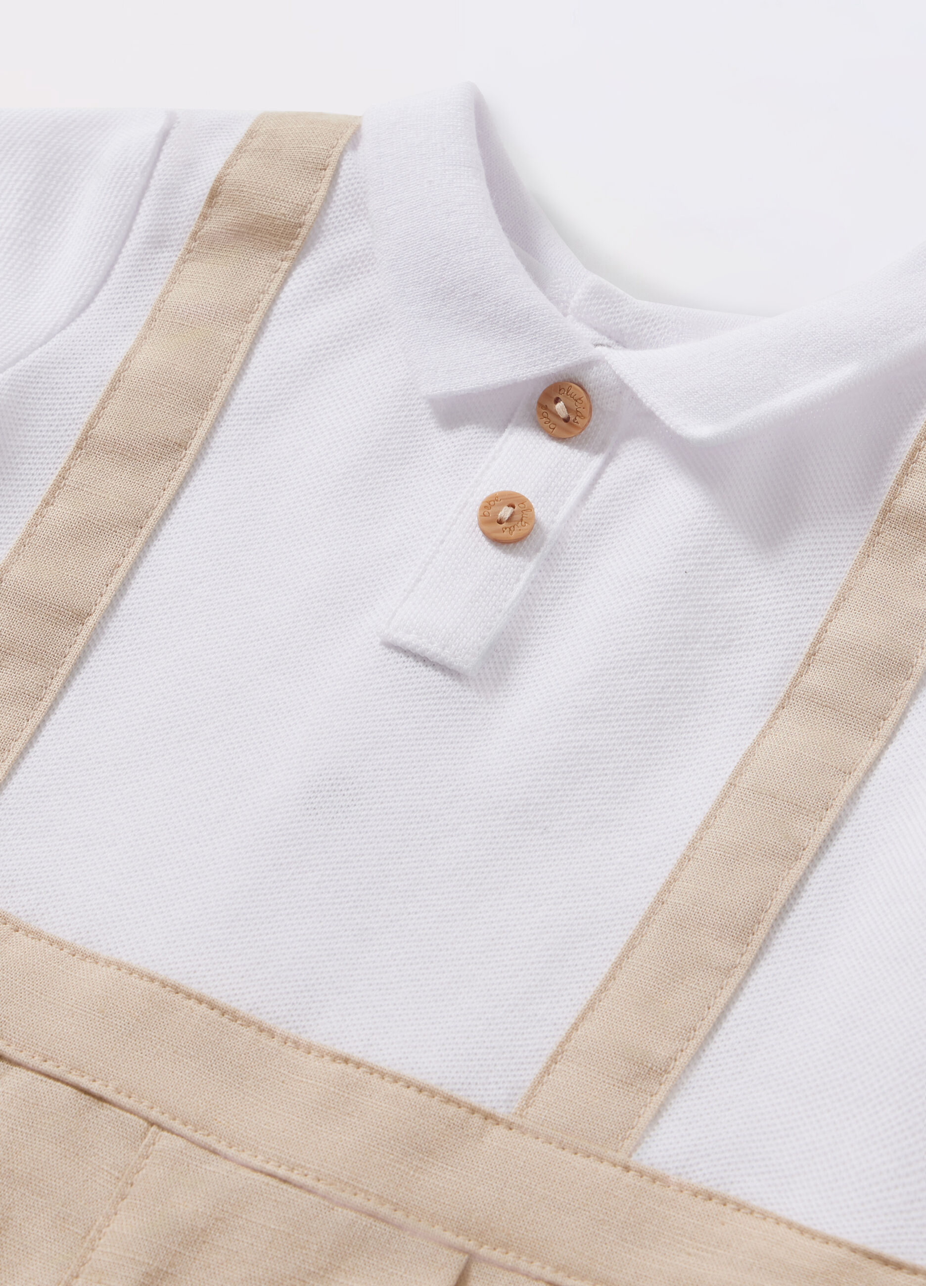 Tutina salopette in cotone neonato