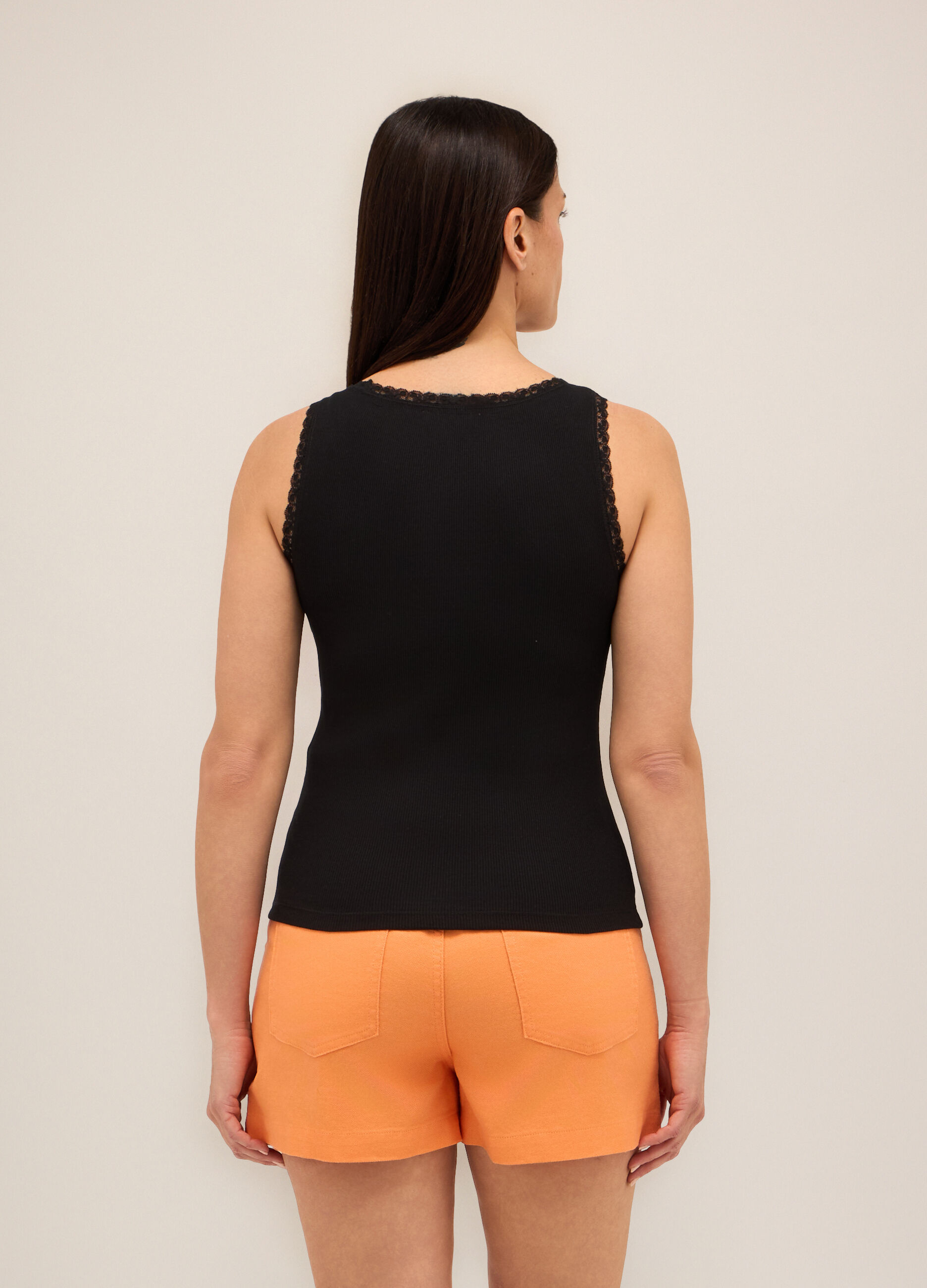 Canotta in jersey di misto cotone donna_1