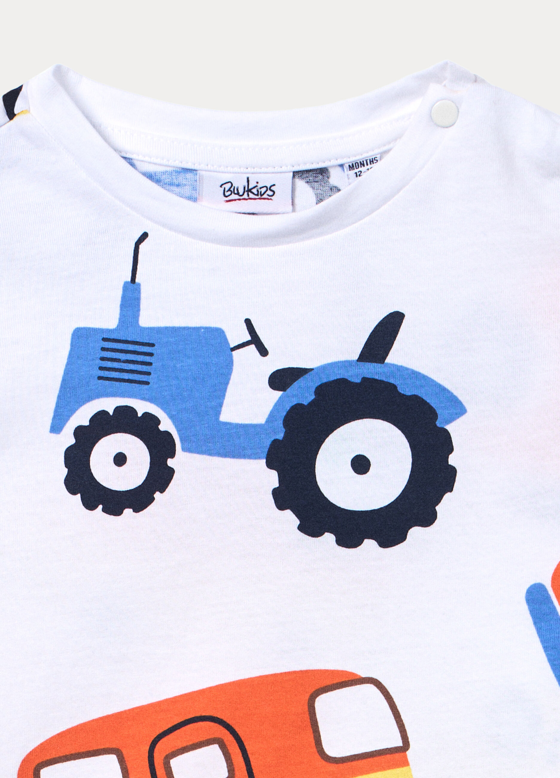 T-shirt girocollo in jersey di puro cotone bimbo_2