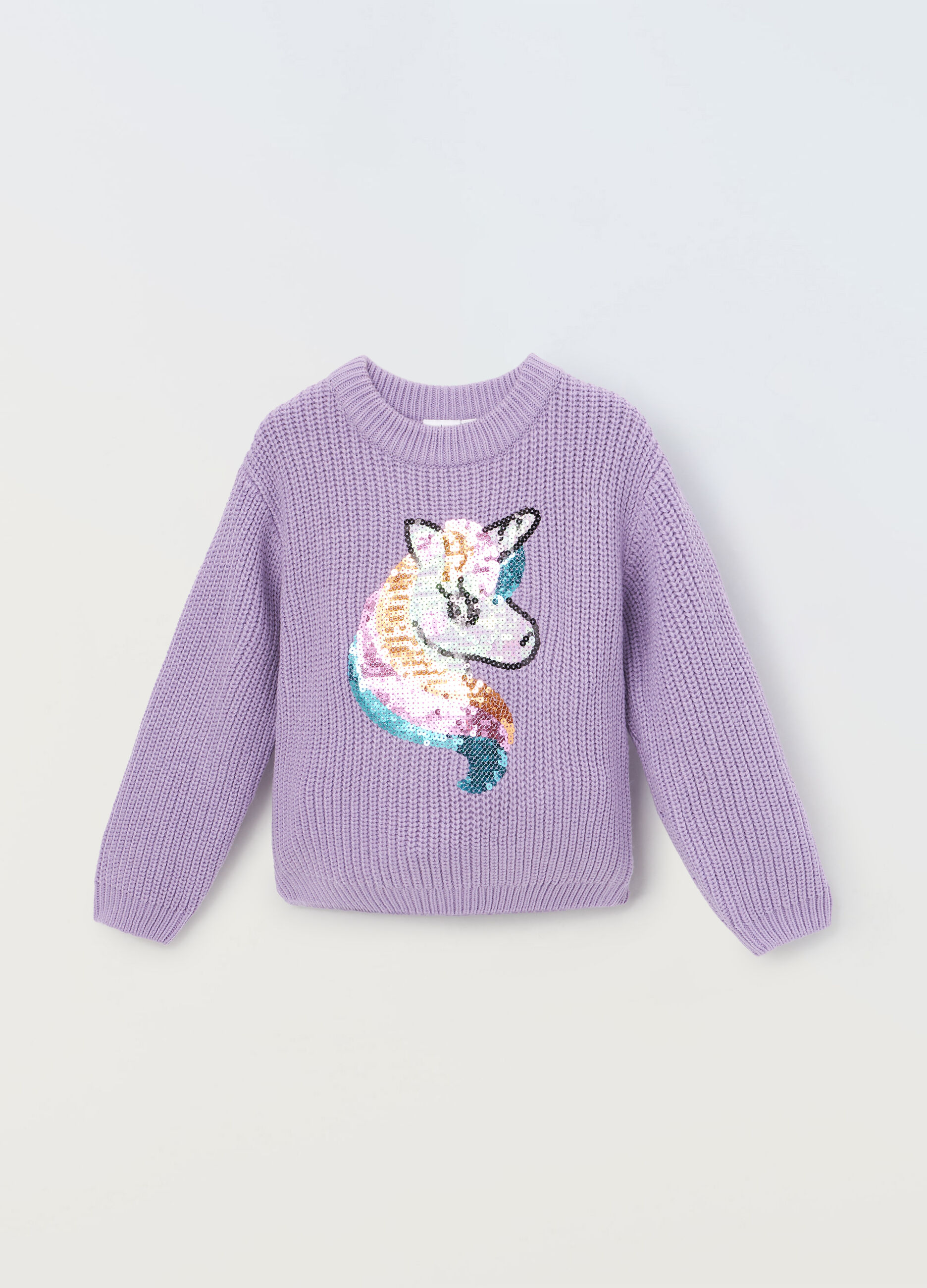 Girocollo con lavorazione tricot_0