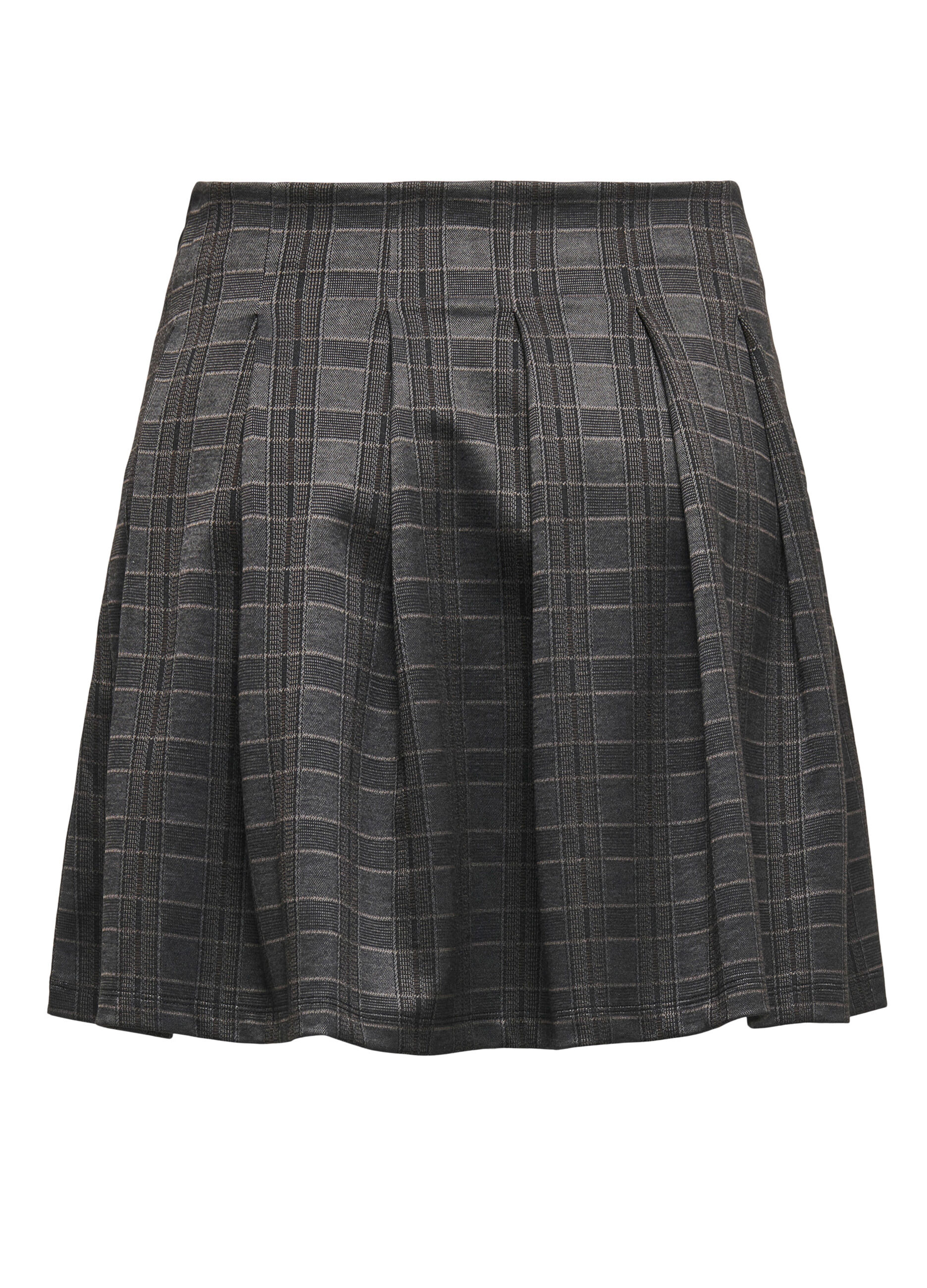 Gonna corta a quadri donna_1