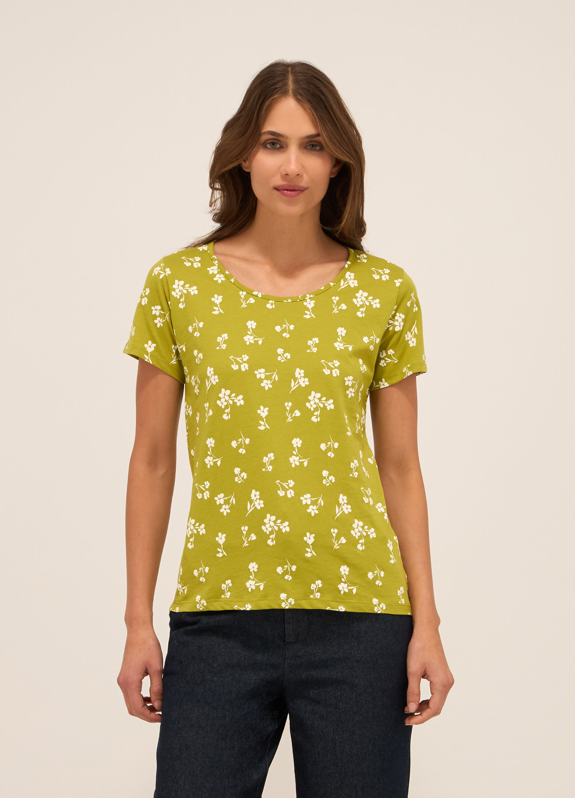 T-shirt in puro cotone donna_0