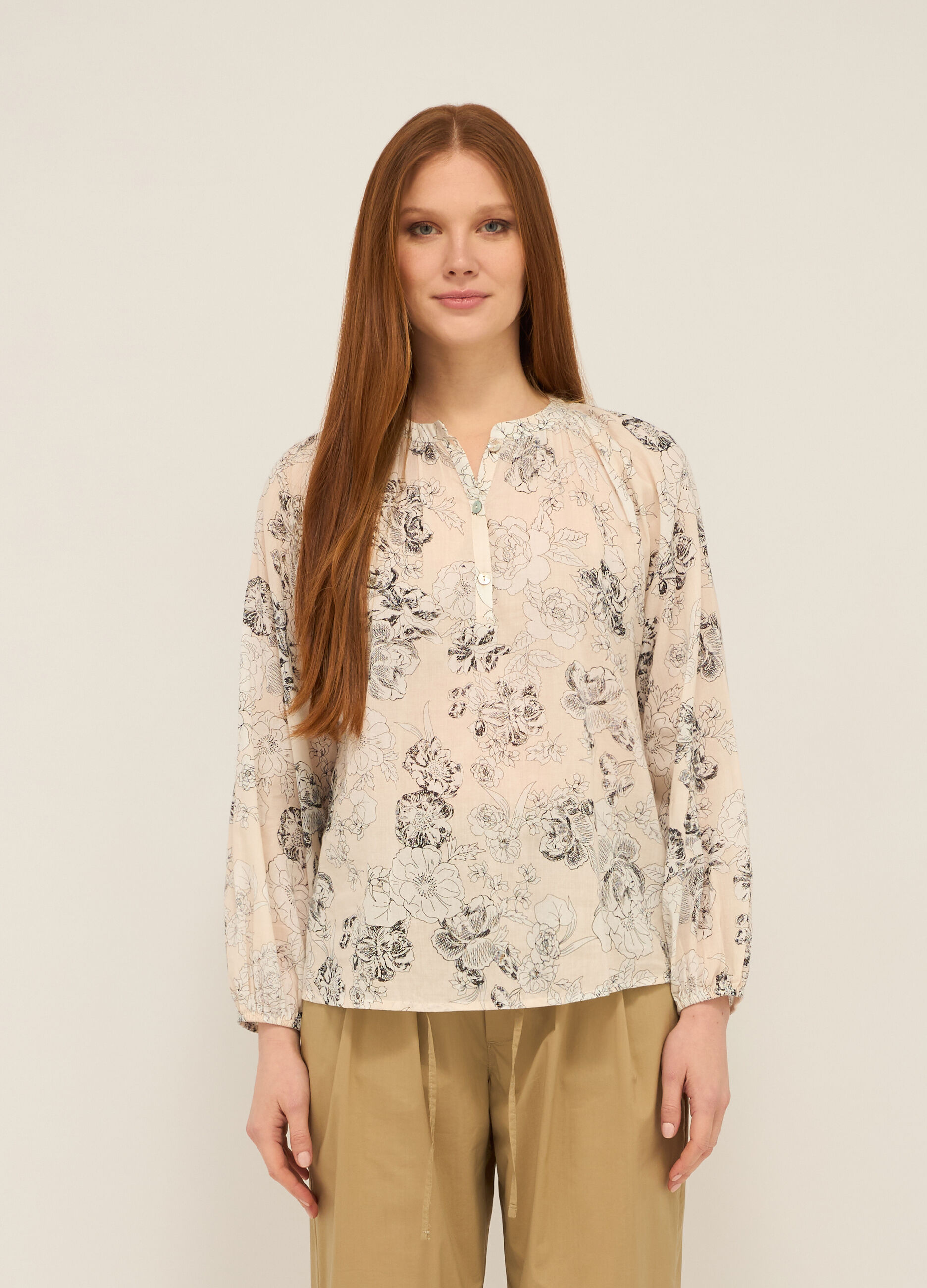Blusa in puro cotone donna_0