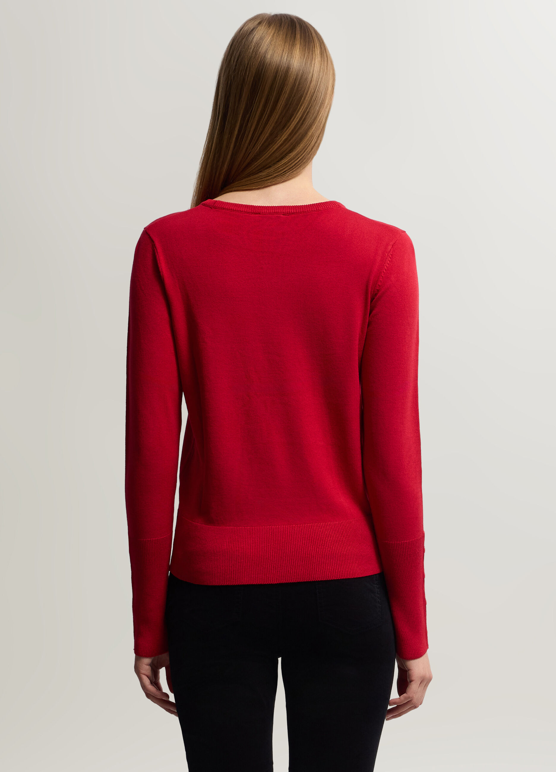 Maglia girocollo rasata donna_1