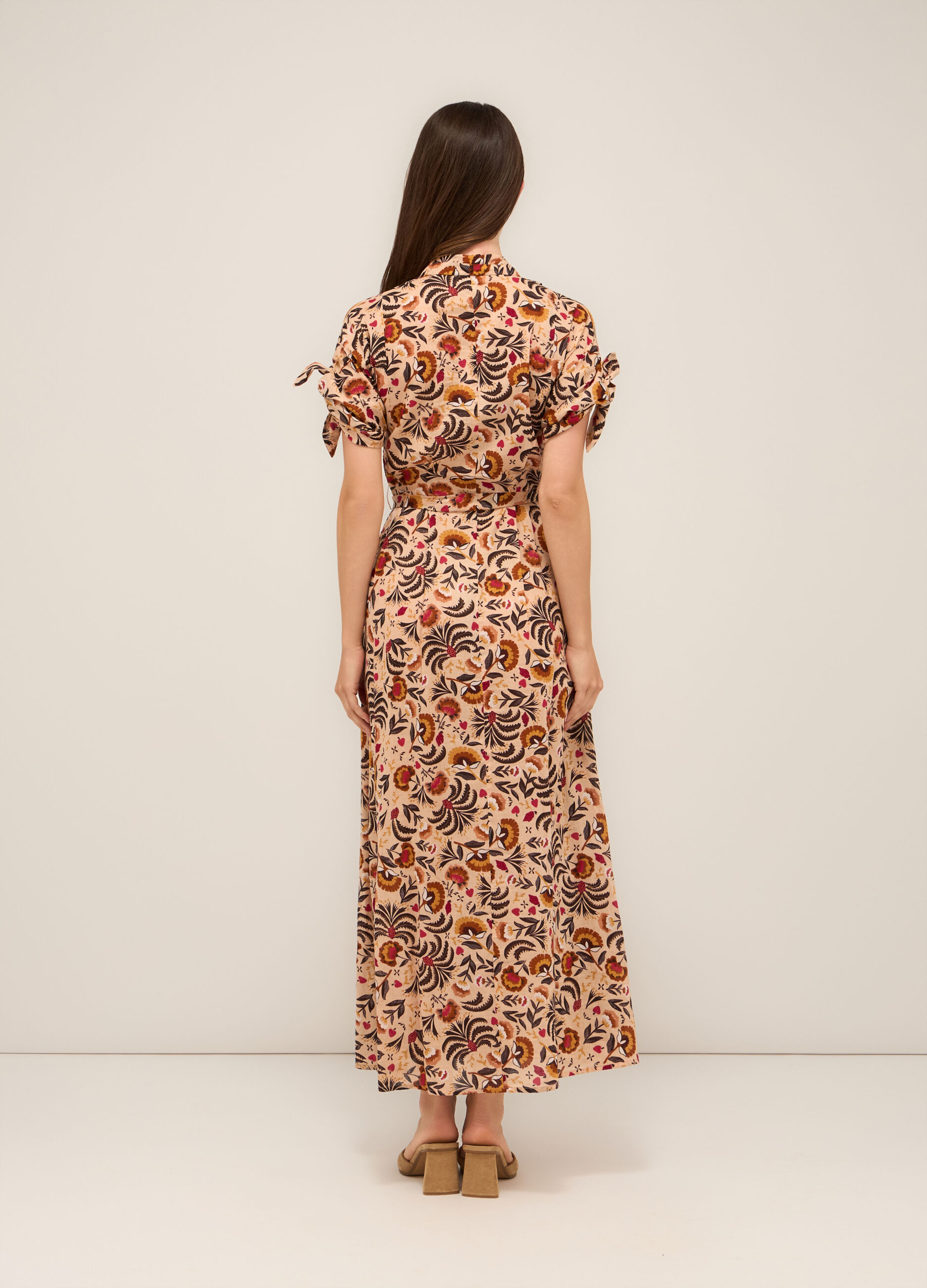 Abito lungo in puro cotone voile donna_1