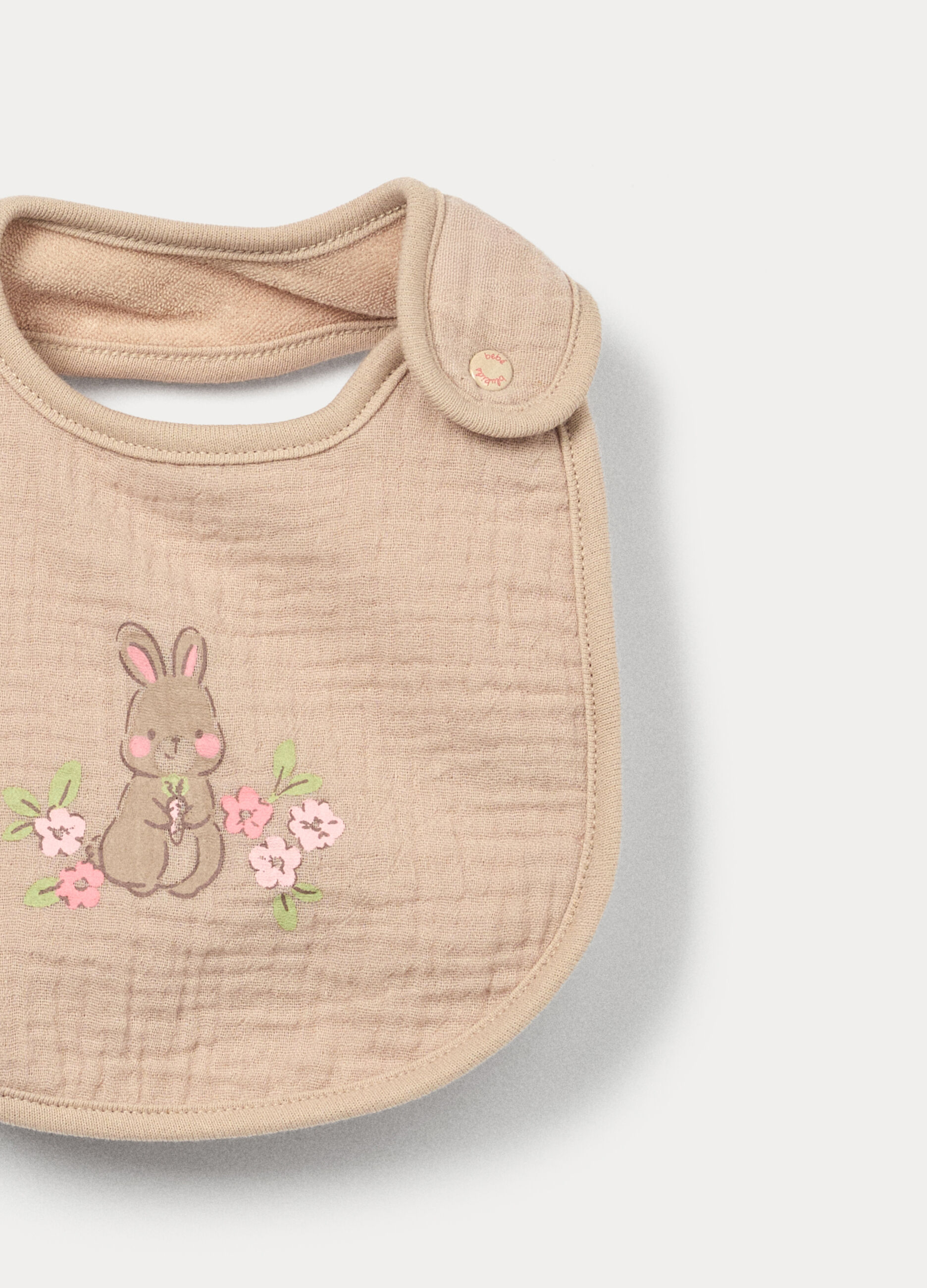 Pack 2 bavaglini in puro cotone neonata_1