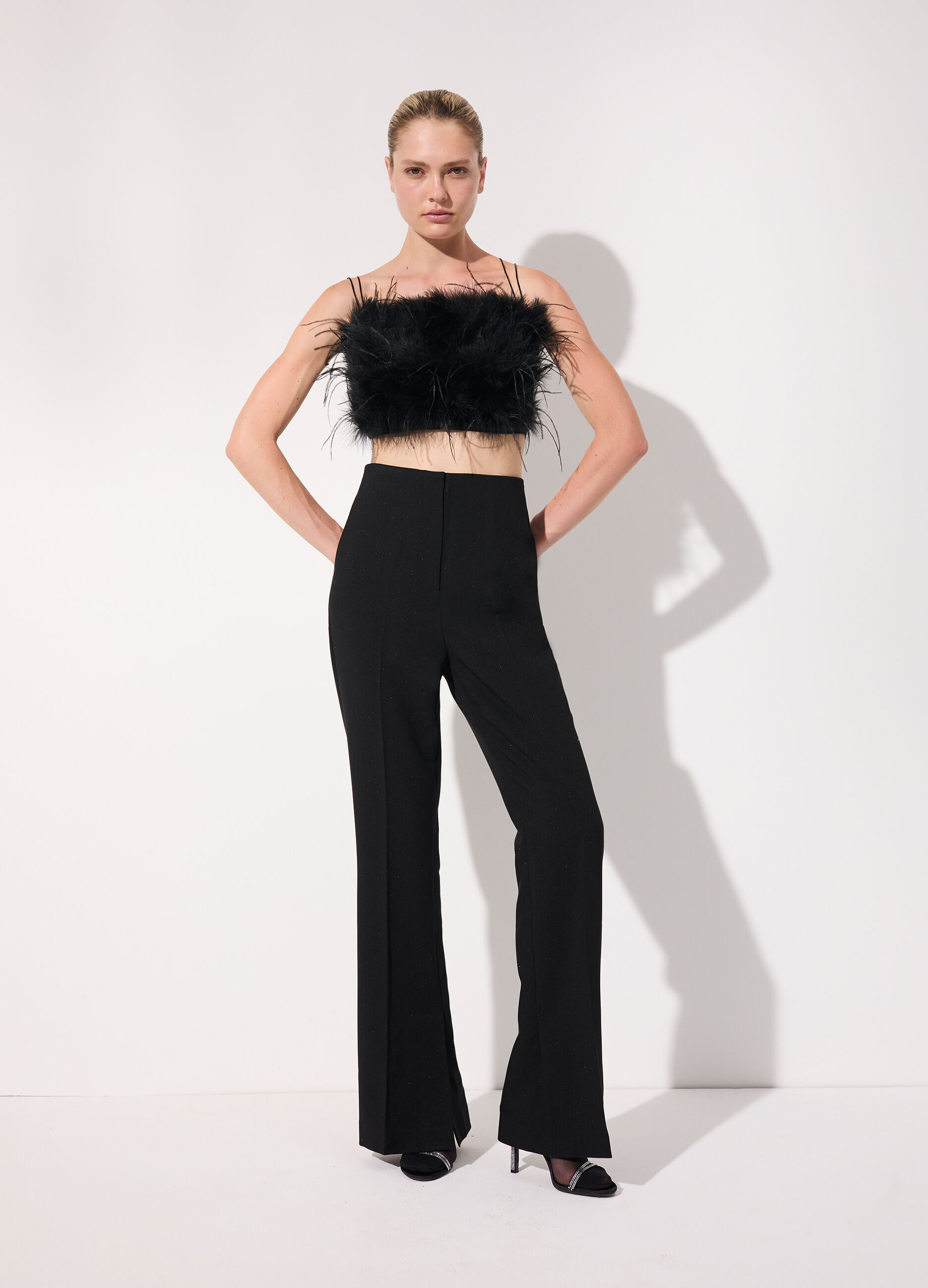 Top in piume donna_0