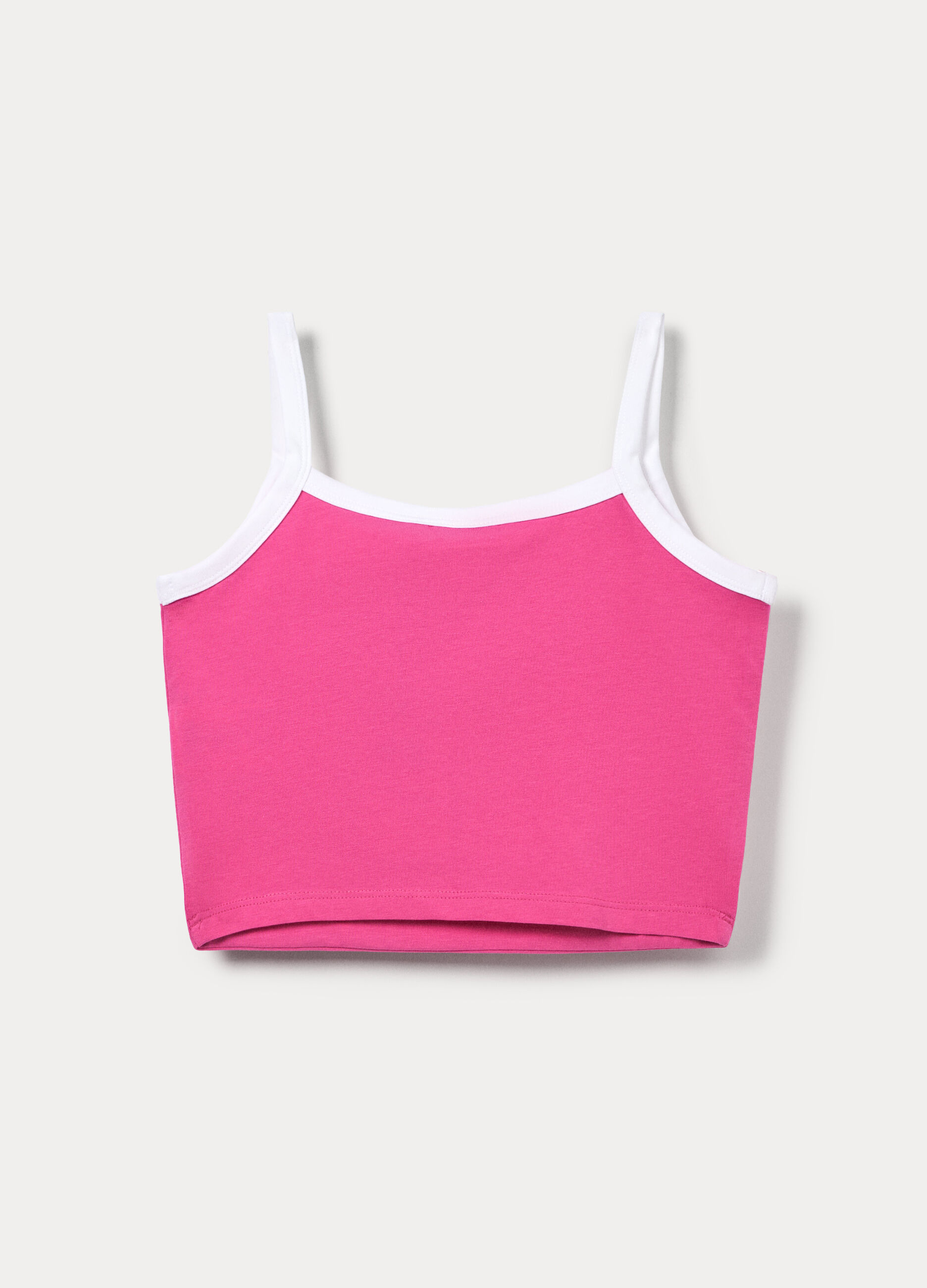 Canotta fitted in jersey stretch ragazza_1