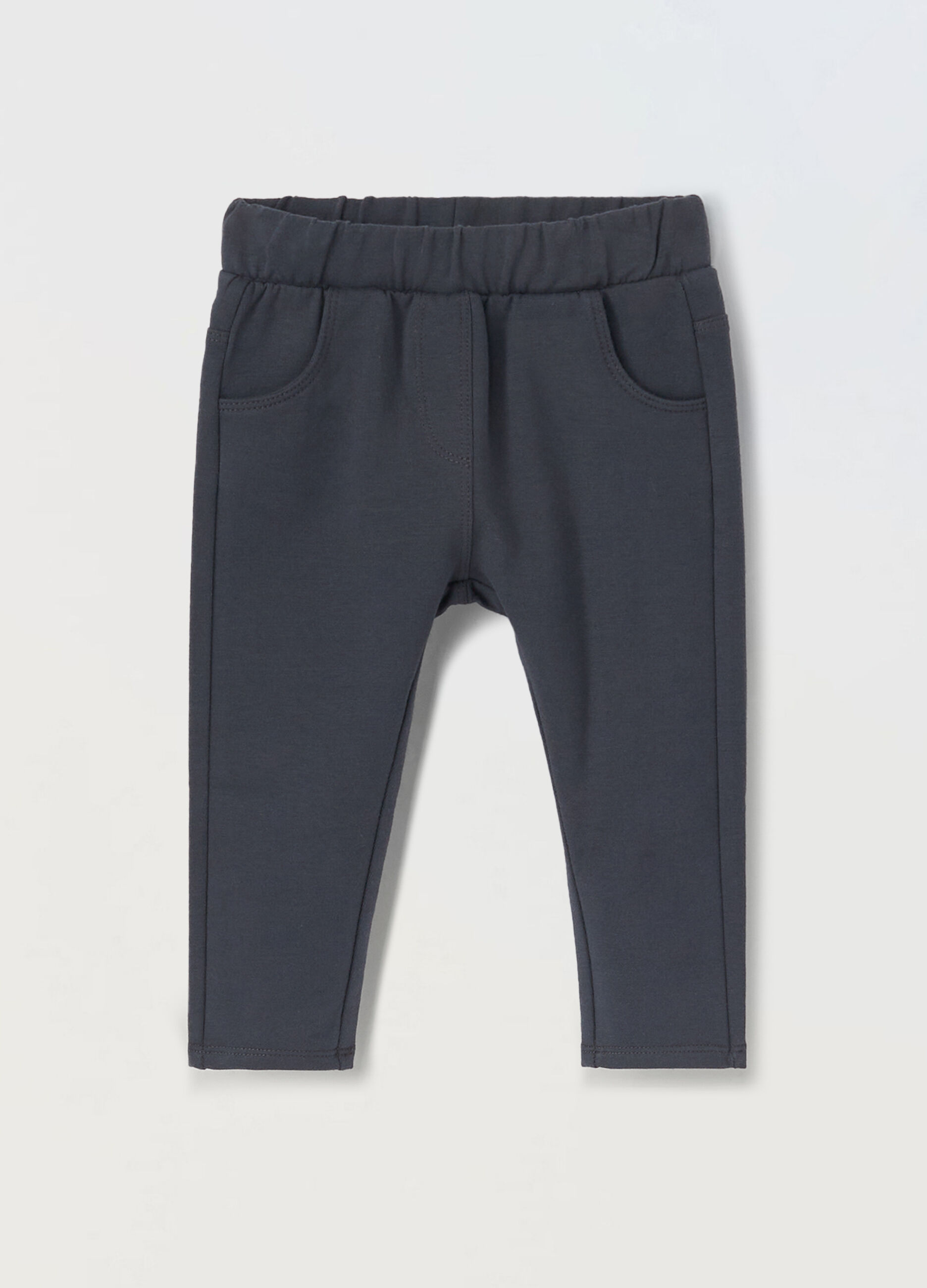 Treggings in cotone fleece neonata_0