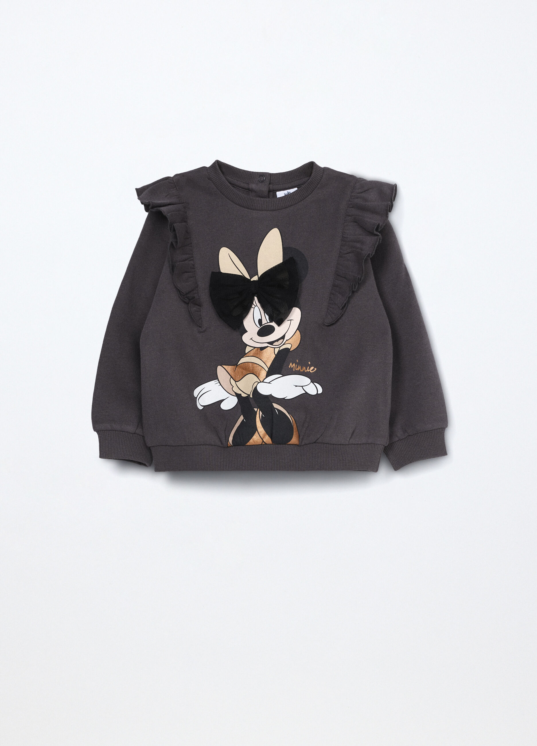 Felpa in puro cotone fleece neonata_0