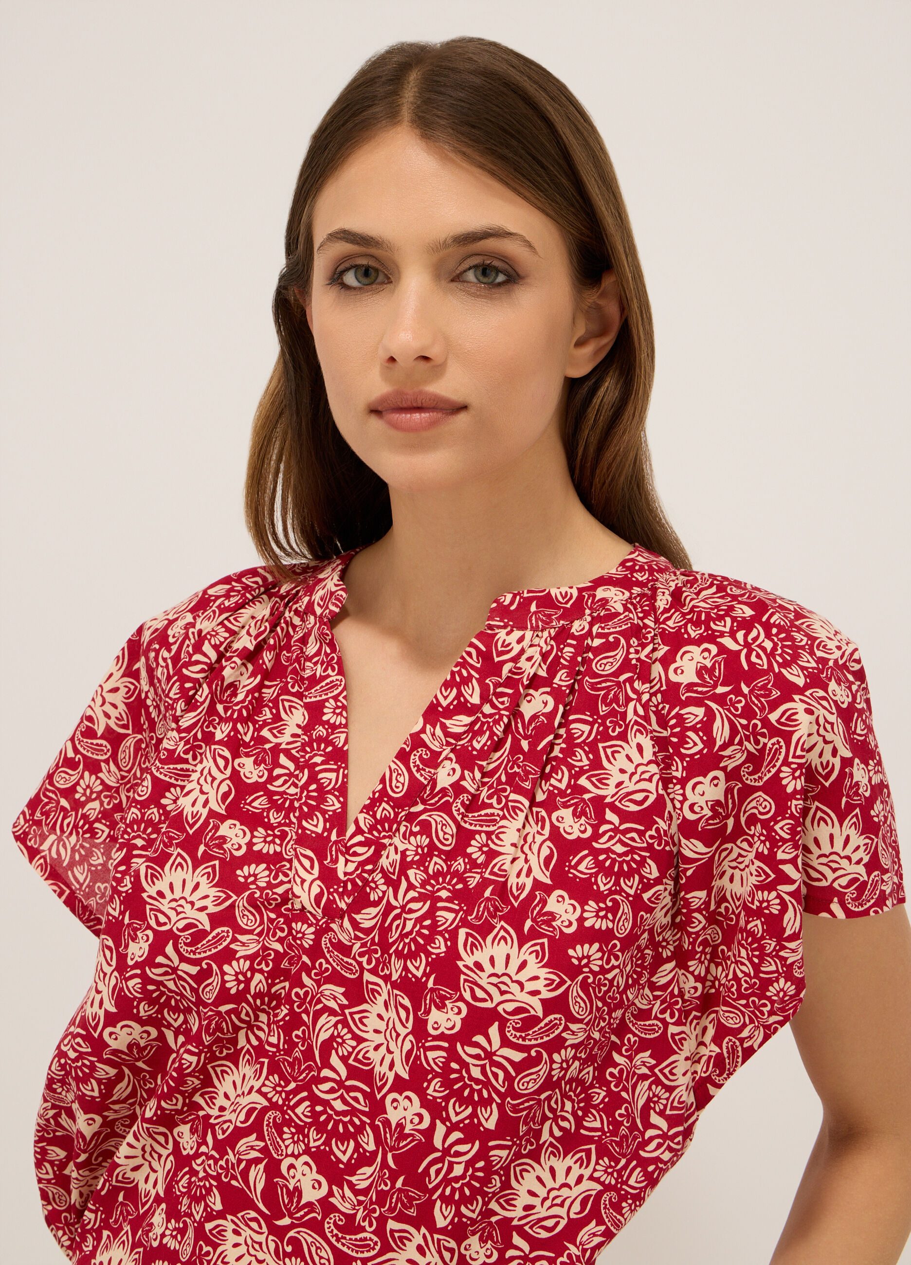Blusa in puro cotone voile donna_2