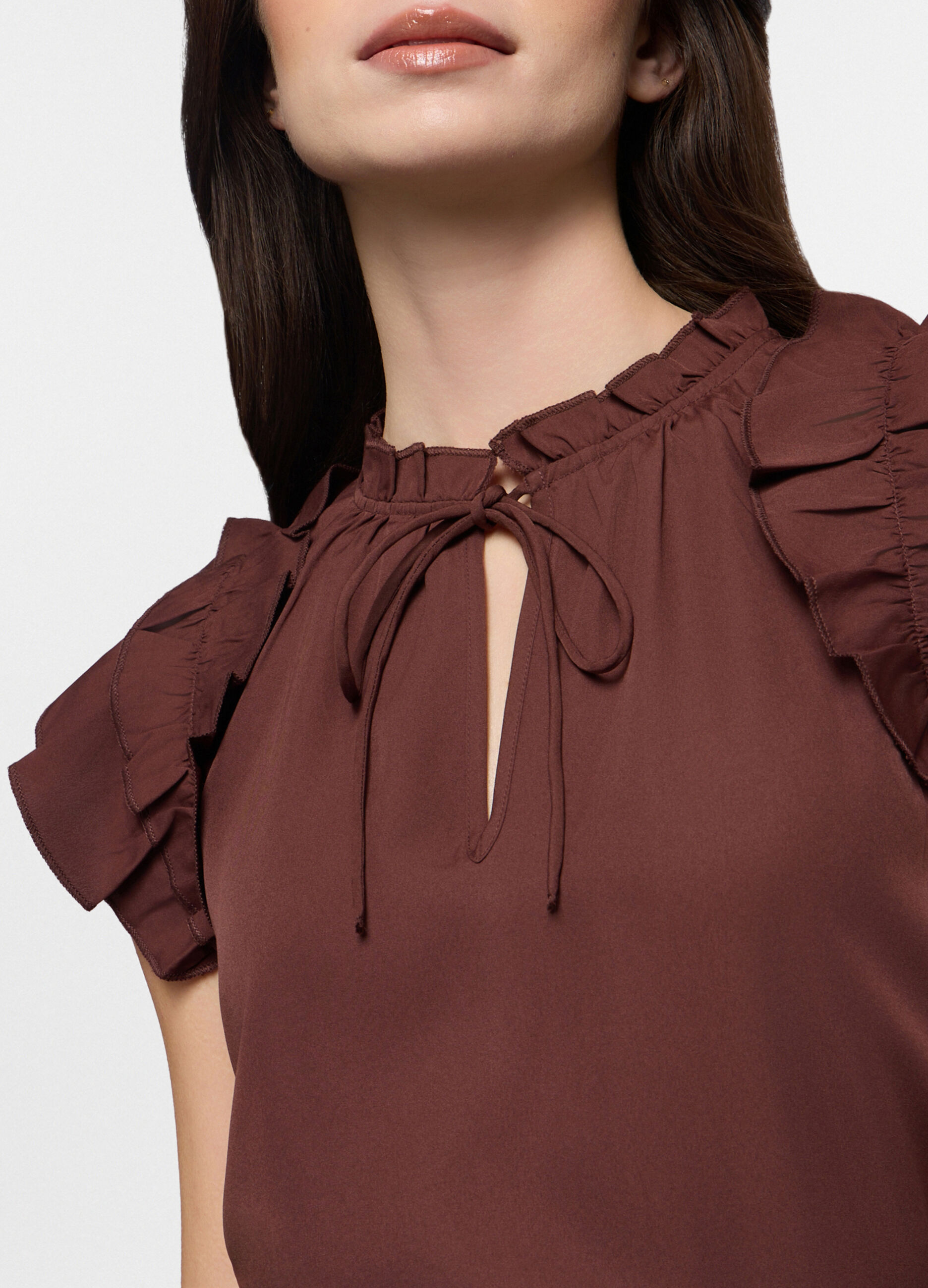 T-shirt in american cr&ecirc;pe donna_2