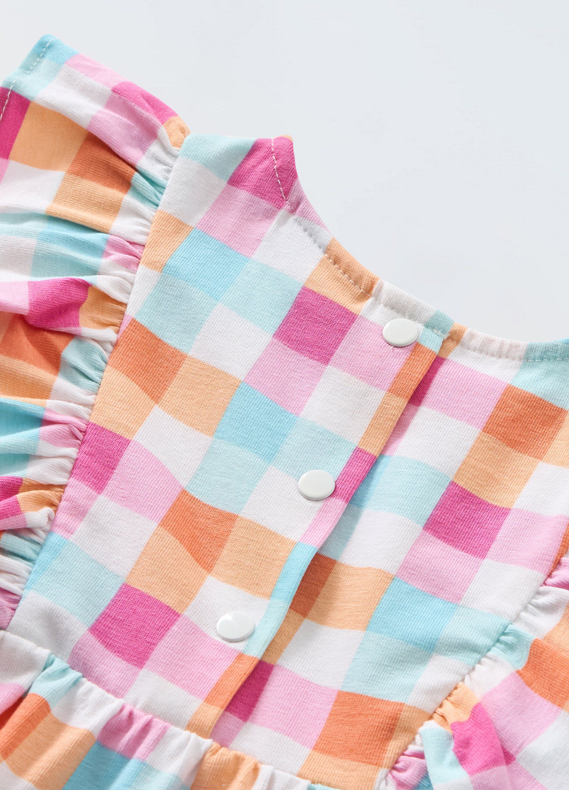 Vestito a balze in cotone stretch neonata_1