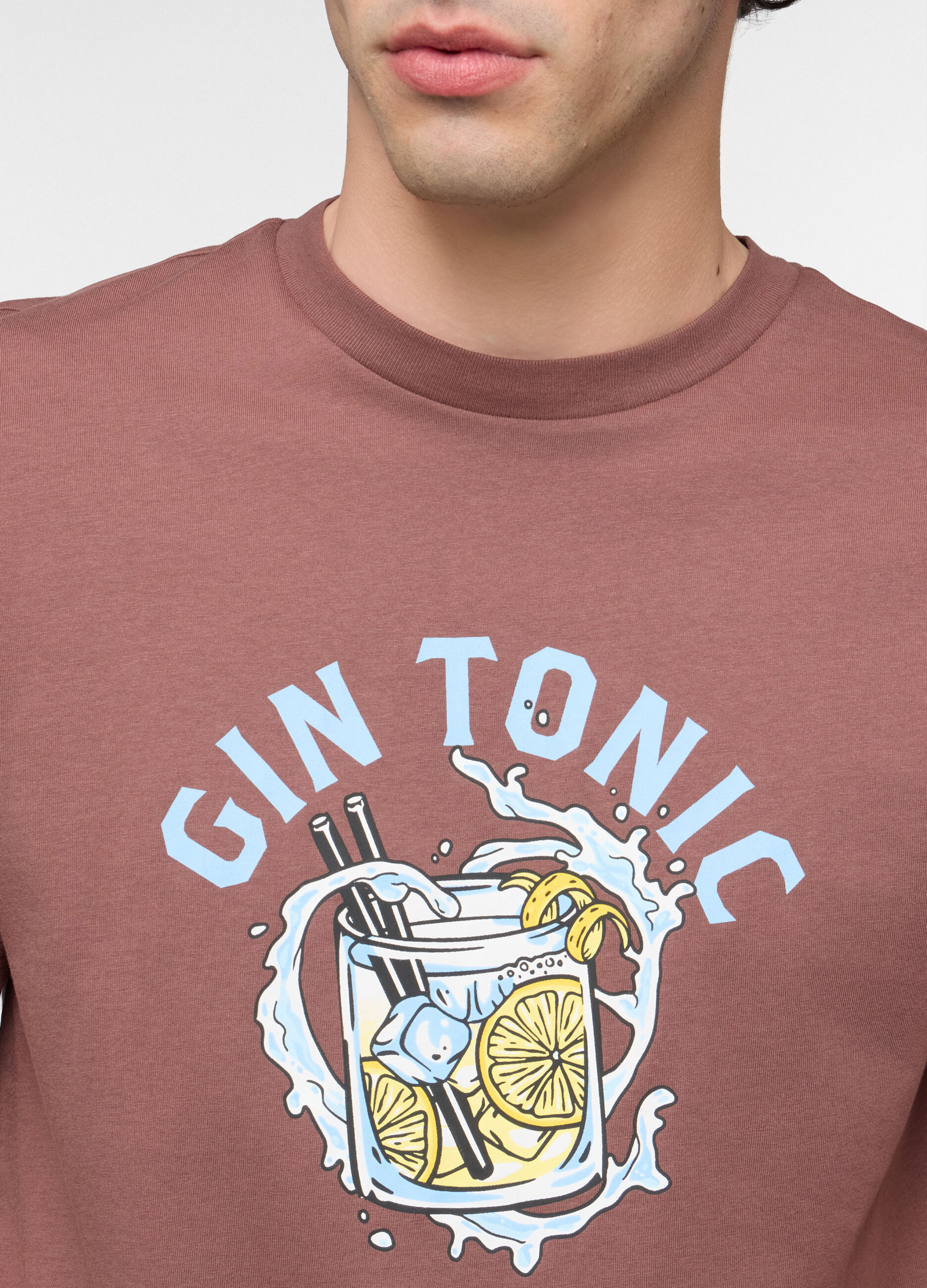 T-shirt in misto cotone con stampa uomo_2