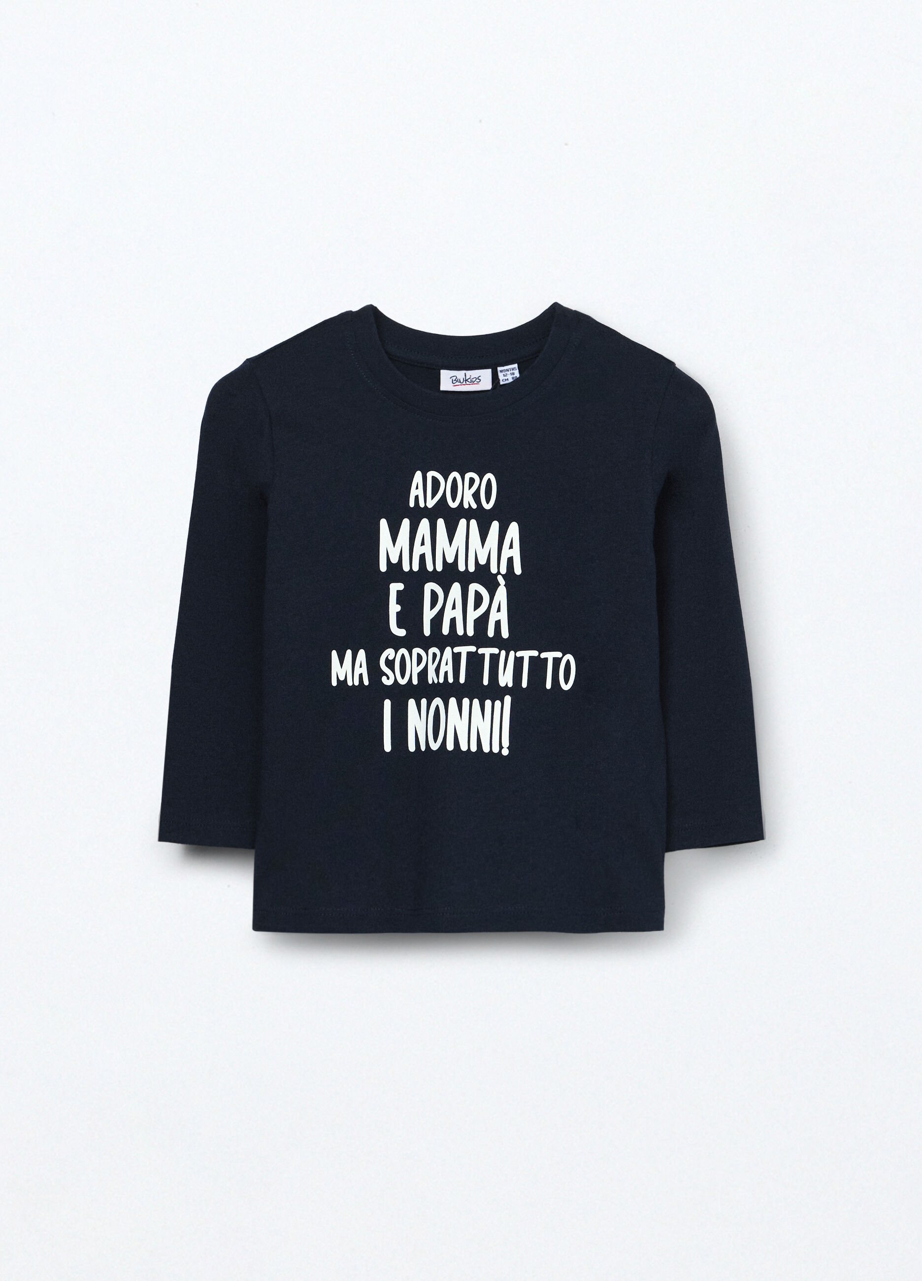 T-shirt in jersey di puro cotone neonato_0