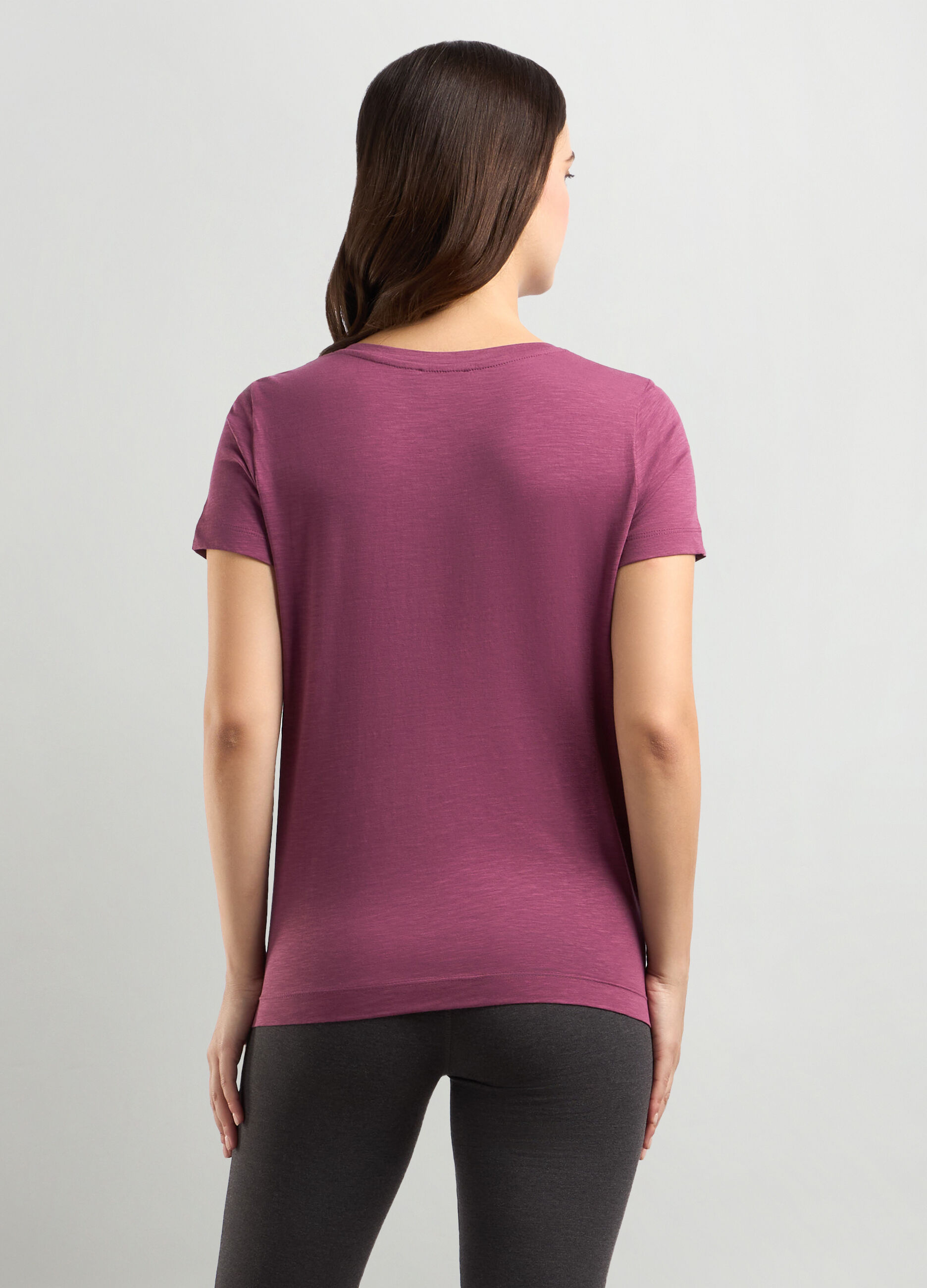 T-shirt in jersey di puro cotone donna_1