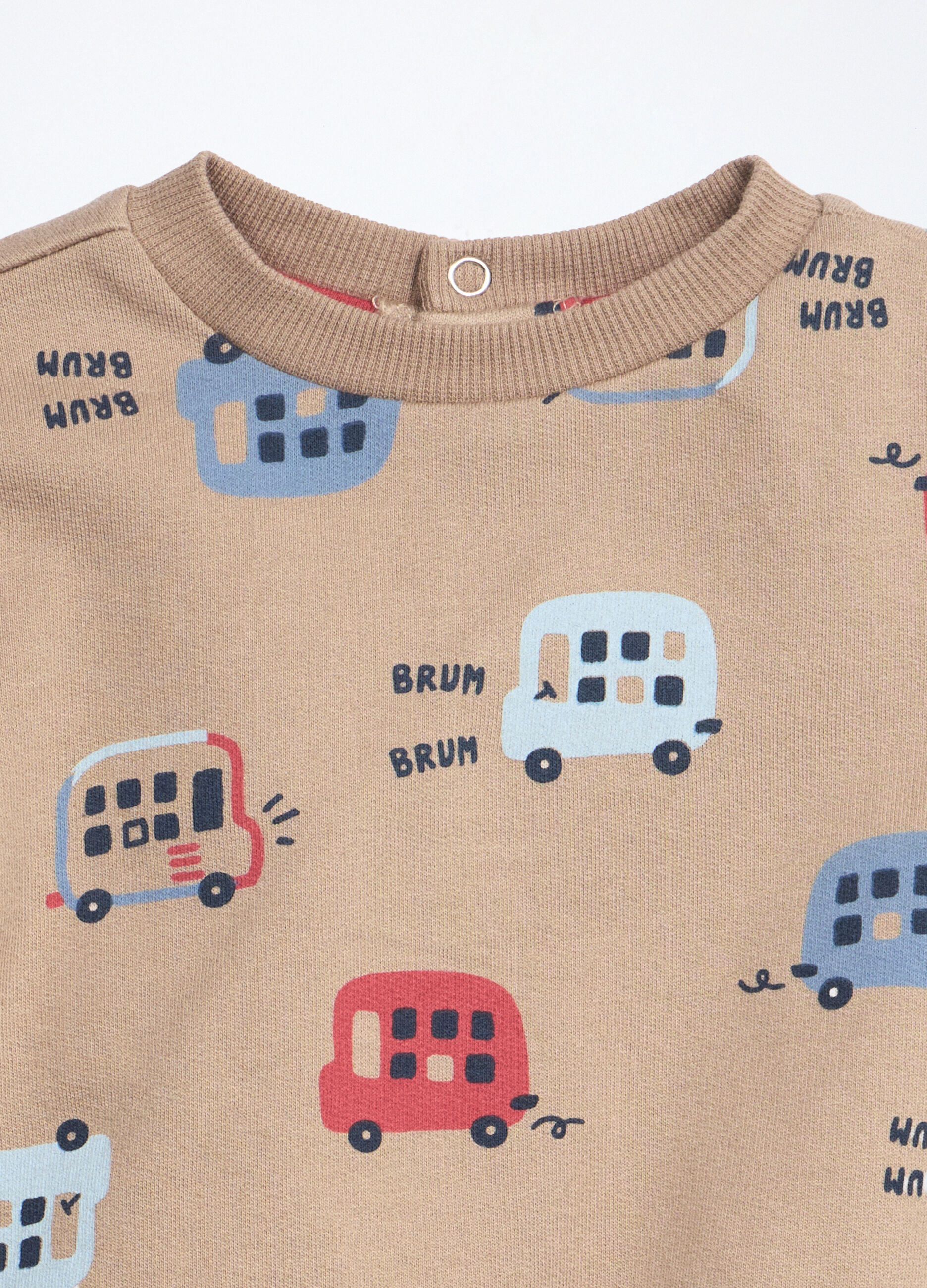 Jogging set in puro cotone fleece neonato_2