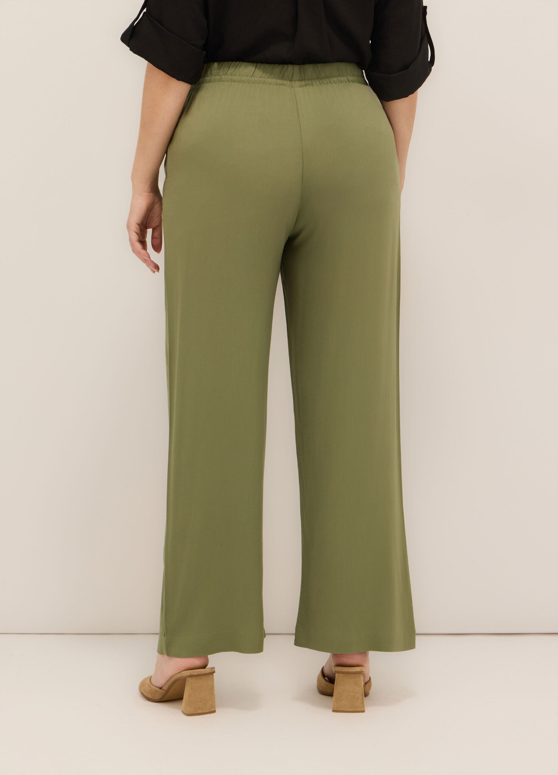 Pantaloni palazzo in pura viscosa donna curvy_1