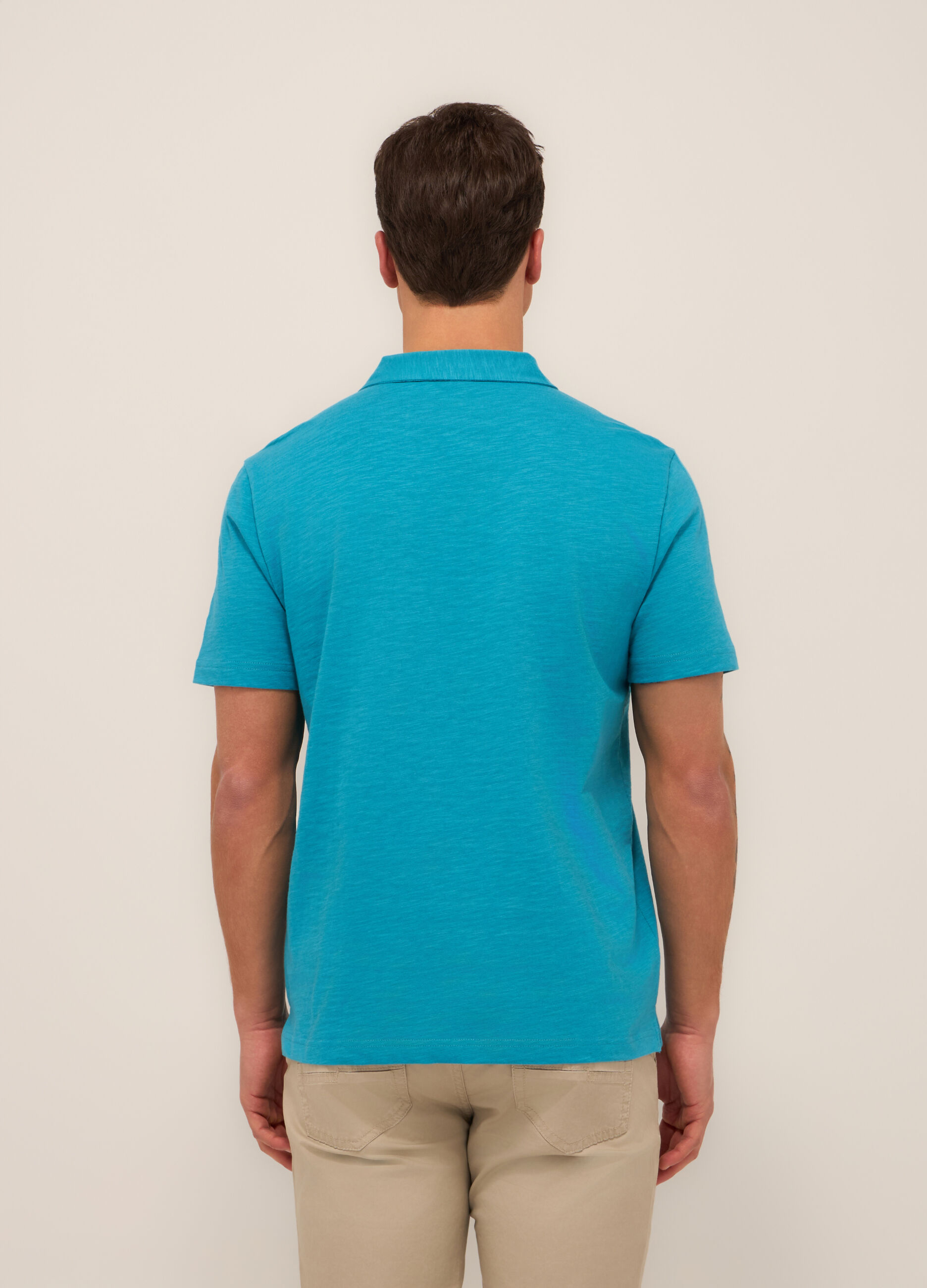 Polo in cotone mélange uomo