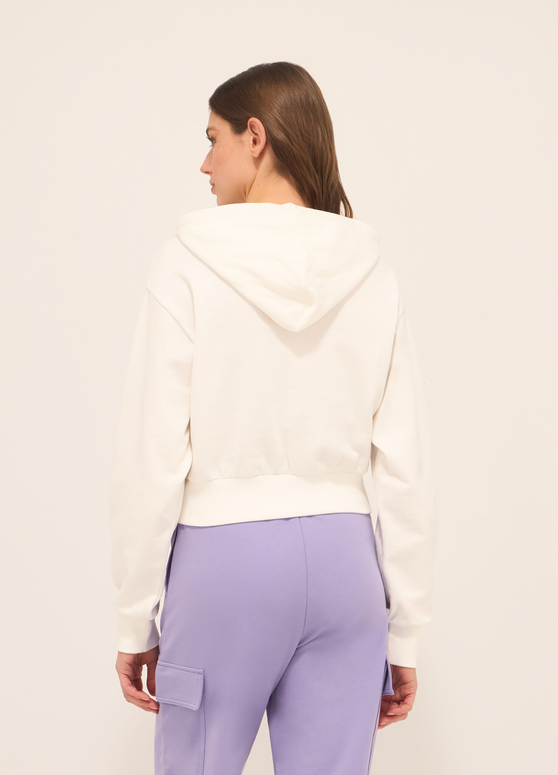 Felpa in french terry di puro cotone donna_1