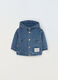 Giacca in french terry denim neonato_0