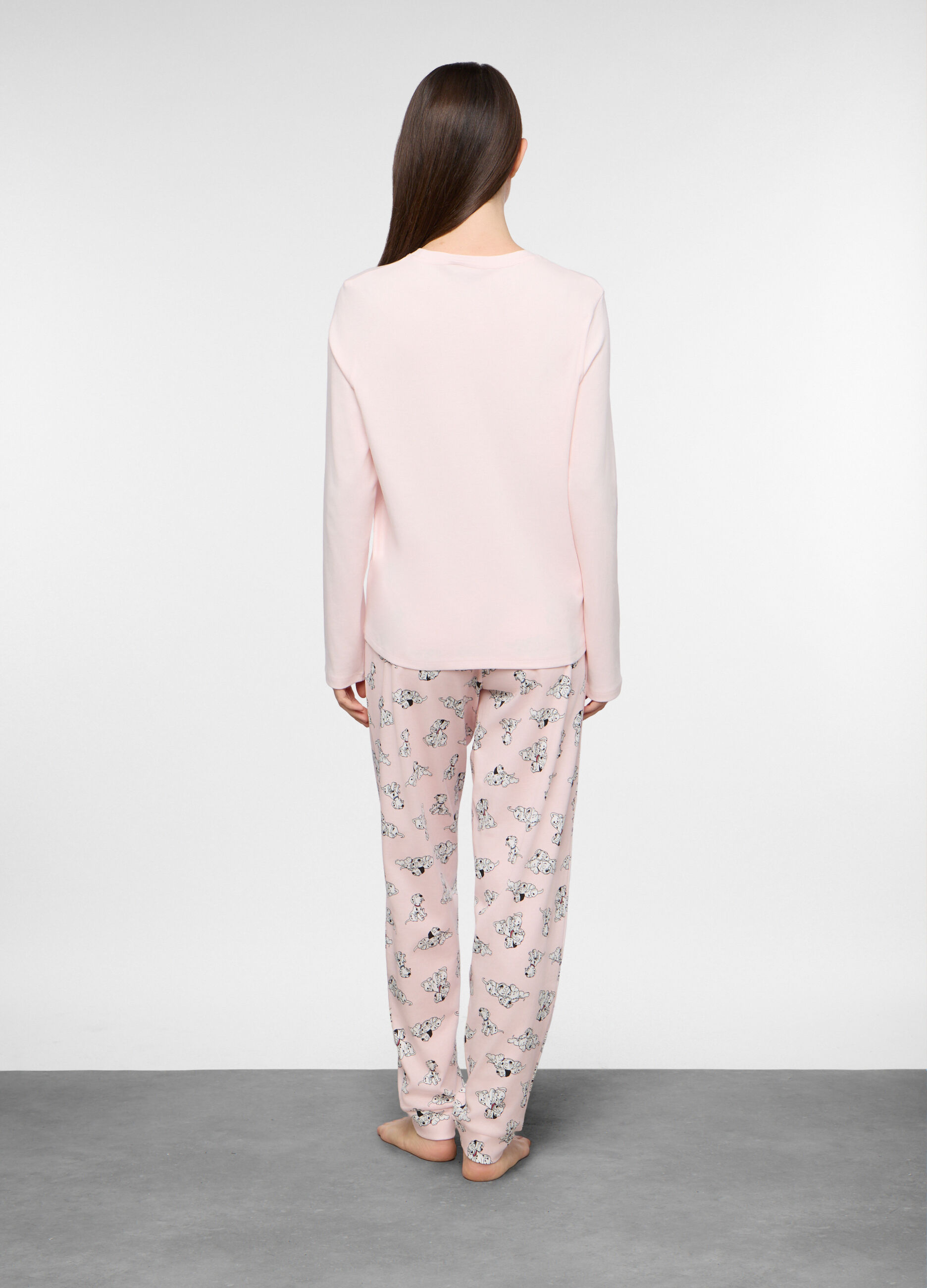 Set pigiama in interlock di puro cotone donna_1