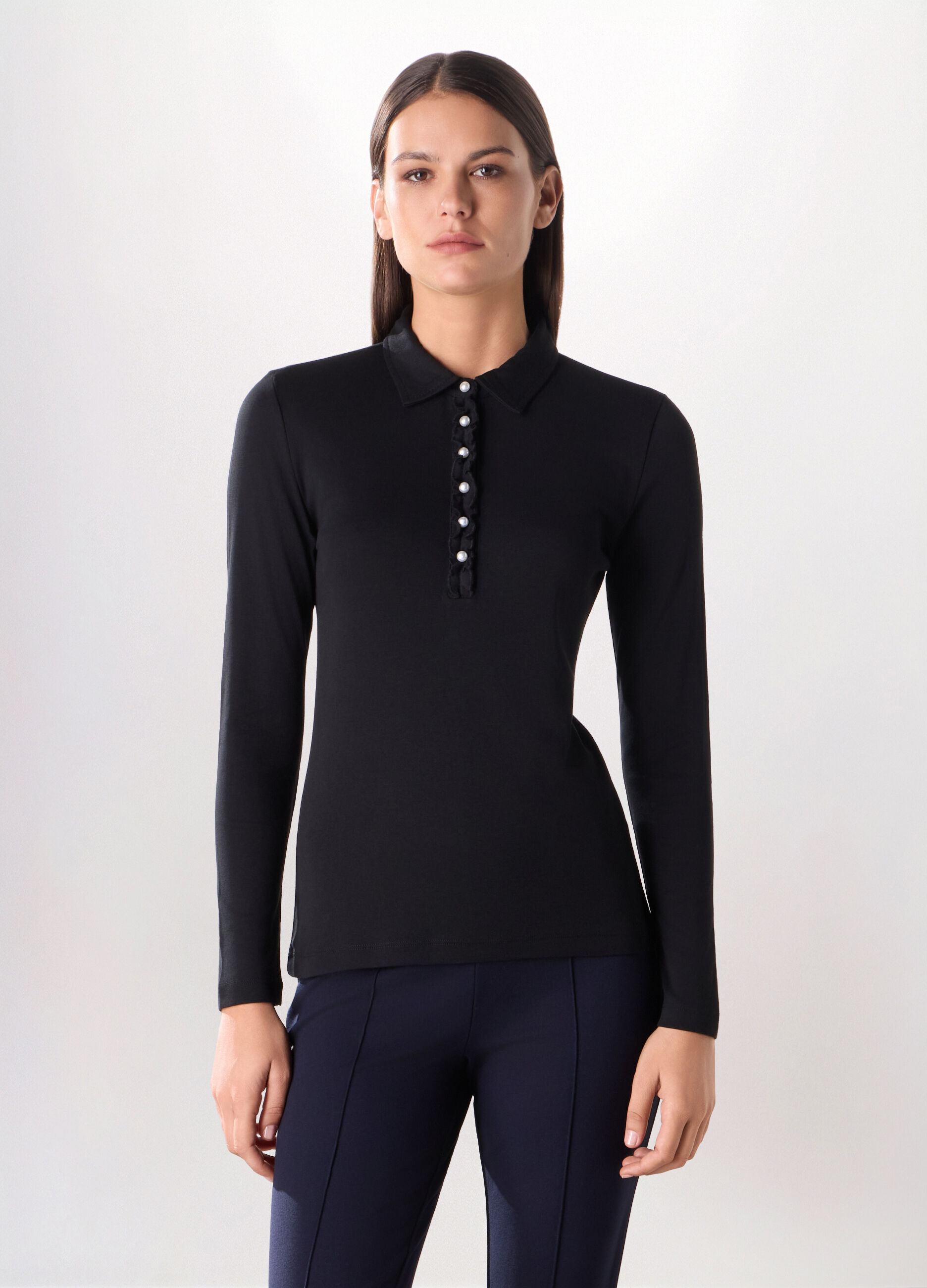 Polo in pura viscosa donna_0