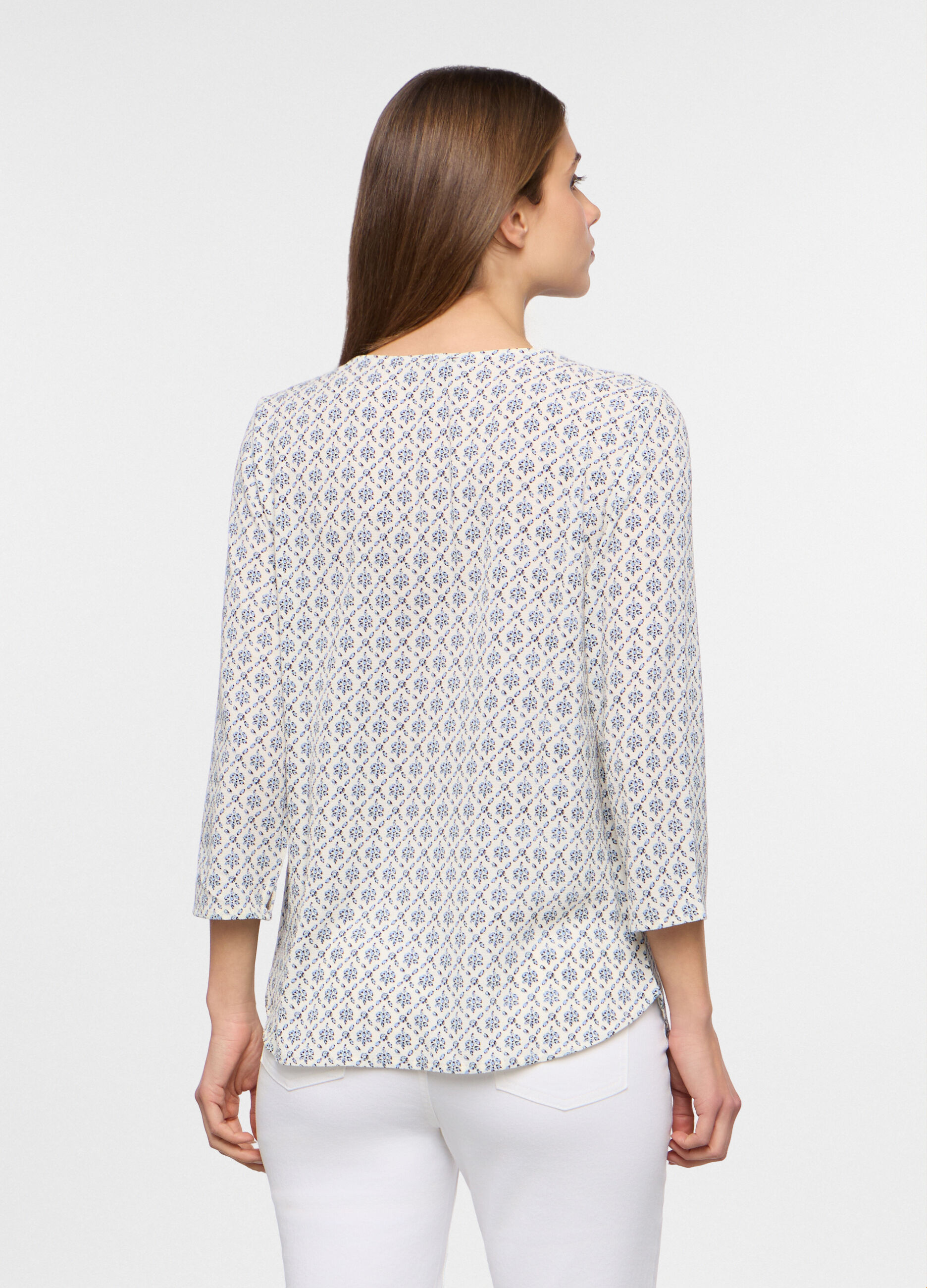 Blusa con stampa donna_1